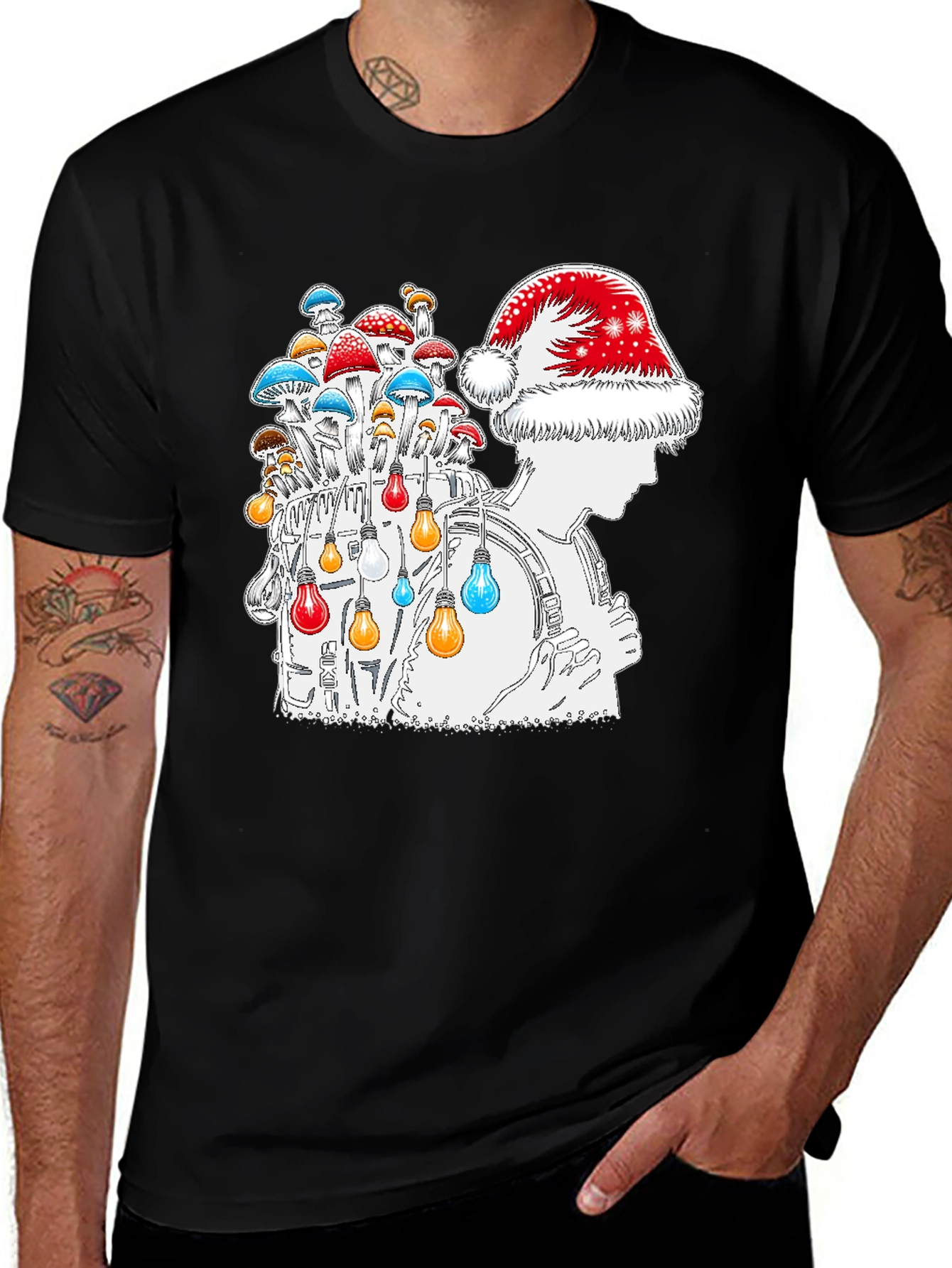 Variant 28 of Mushroom Christmas Holiday T-Shirt