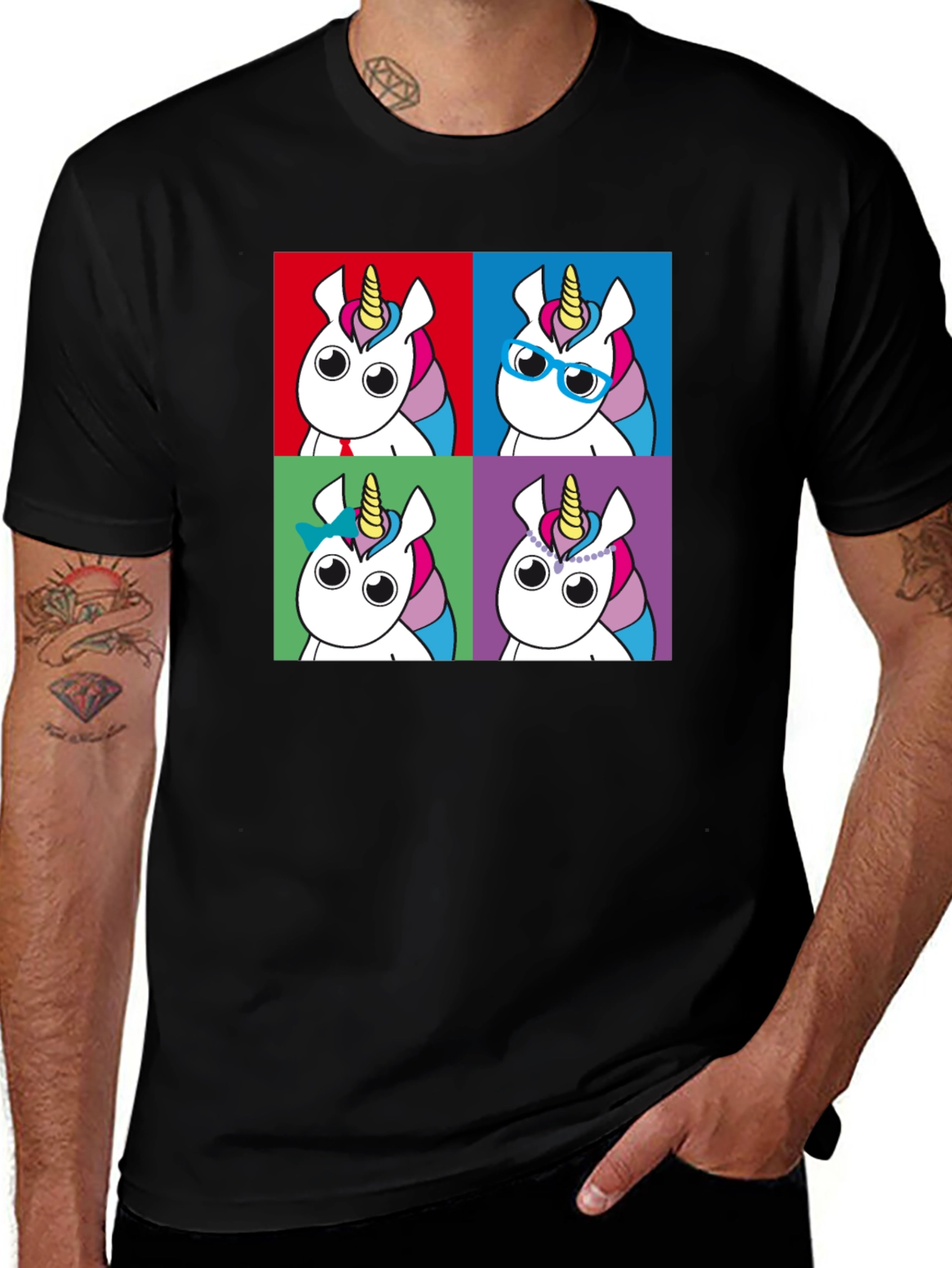 Variant 24 of Unicorn Pop Art Graphic T-Shirt