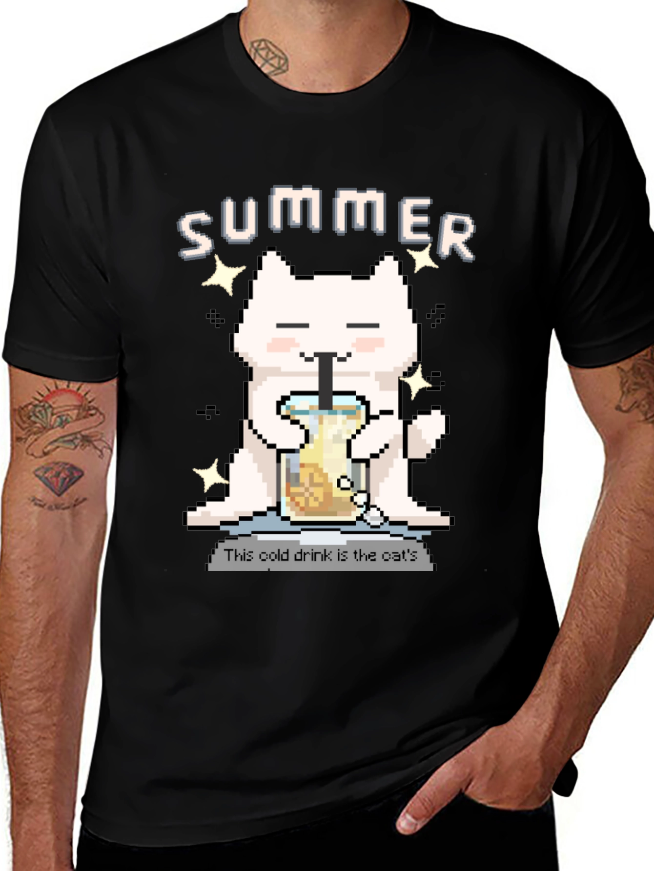 Variant 13 of Summer Cat Boba T-Shirt
