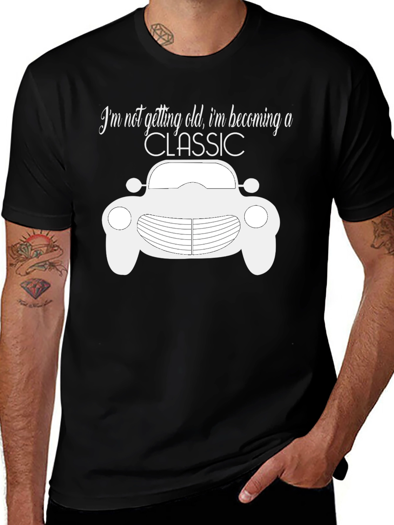 Variant 17 of Classic Car Graphic T-Shirt - Becoming a Classic!