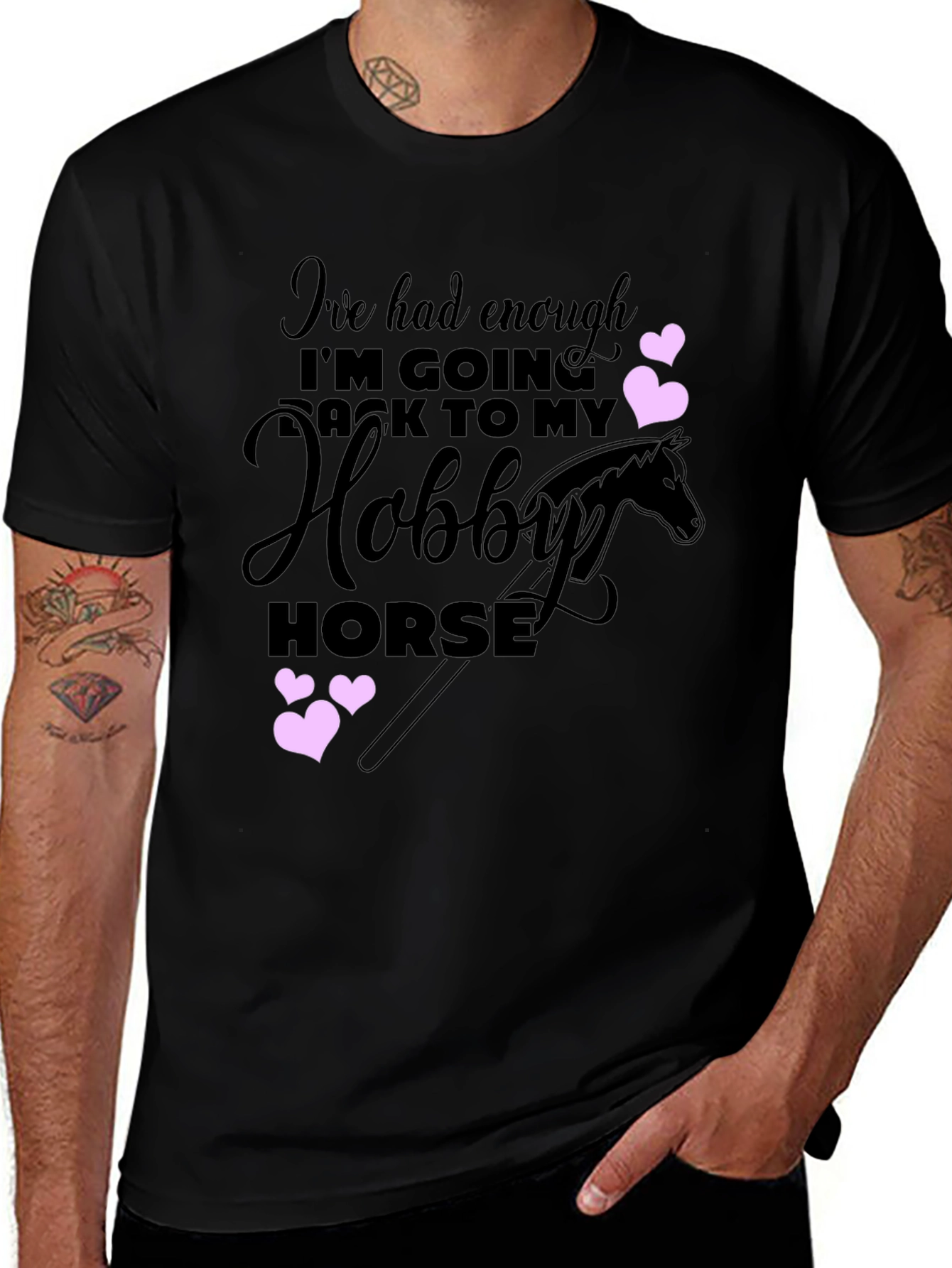 Variant 29 of Hobby Horse T-Shirt - Enough, Going Back to My Hobby Horse