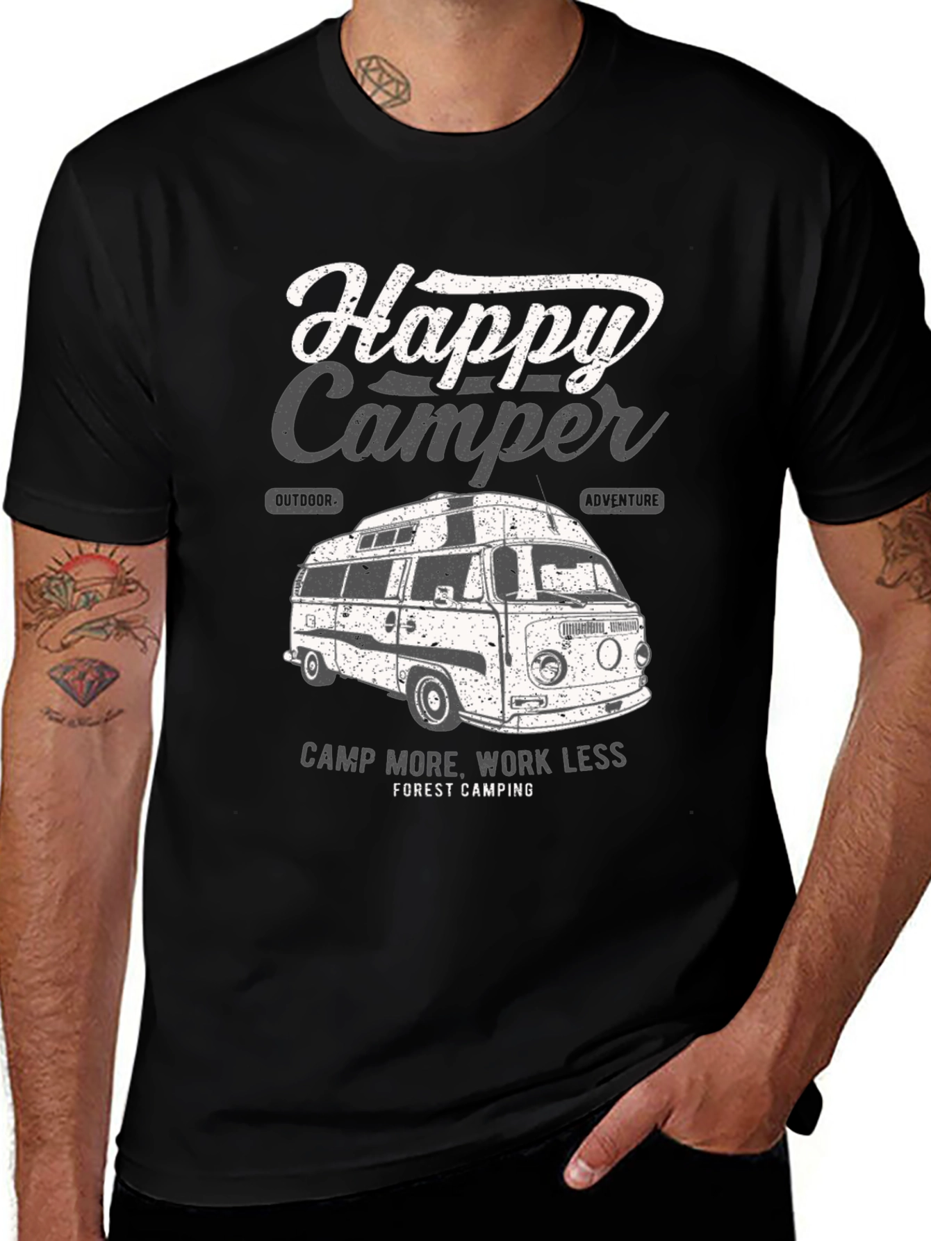 Variant 11 of Happy Camper T-Shirt - Camping Adventure