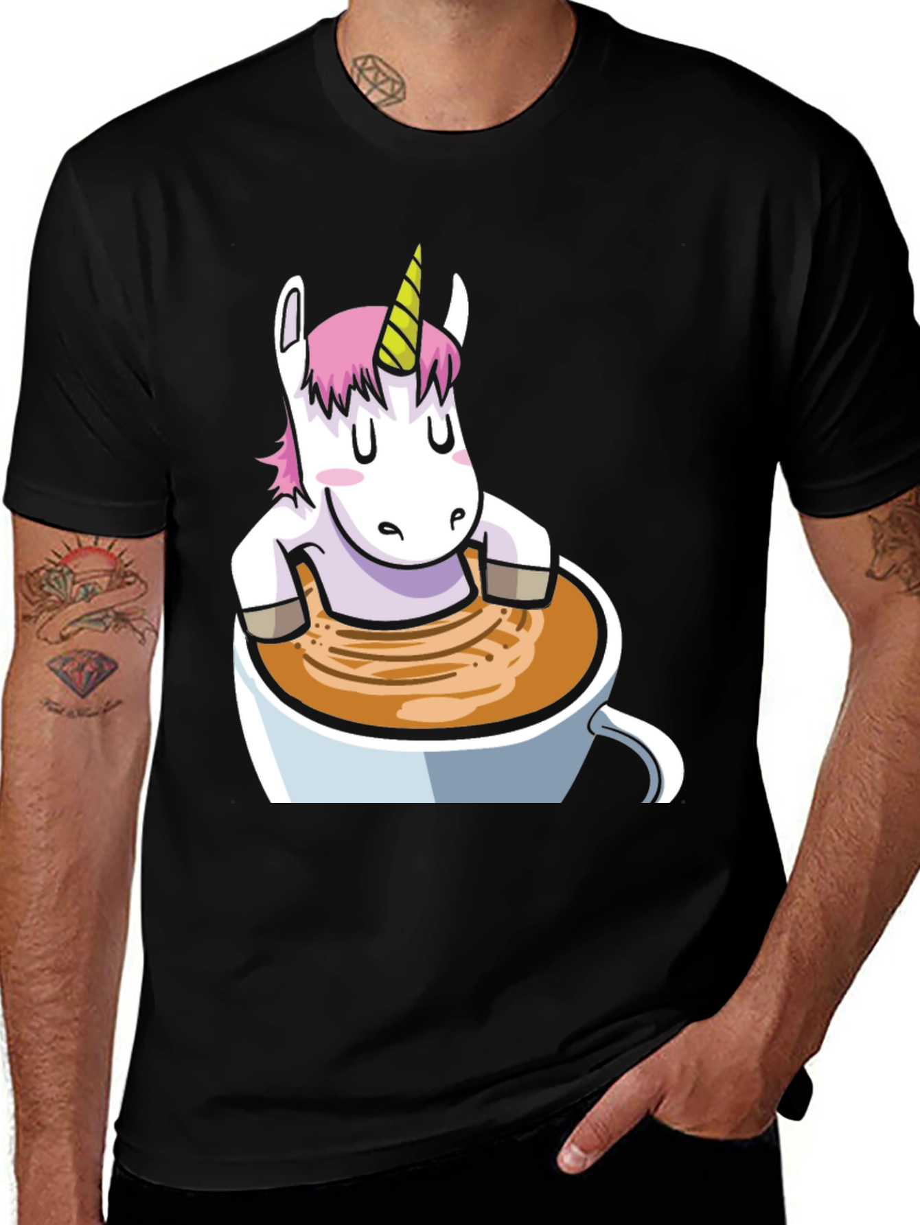 Variant 25 of Unicorn in Coffee Mug T-Shirt