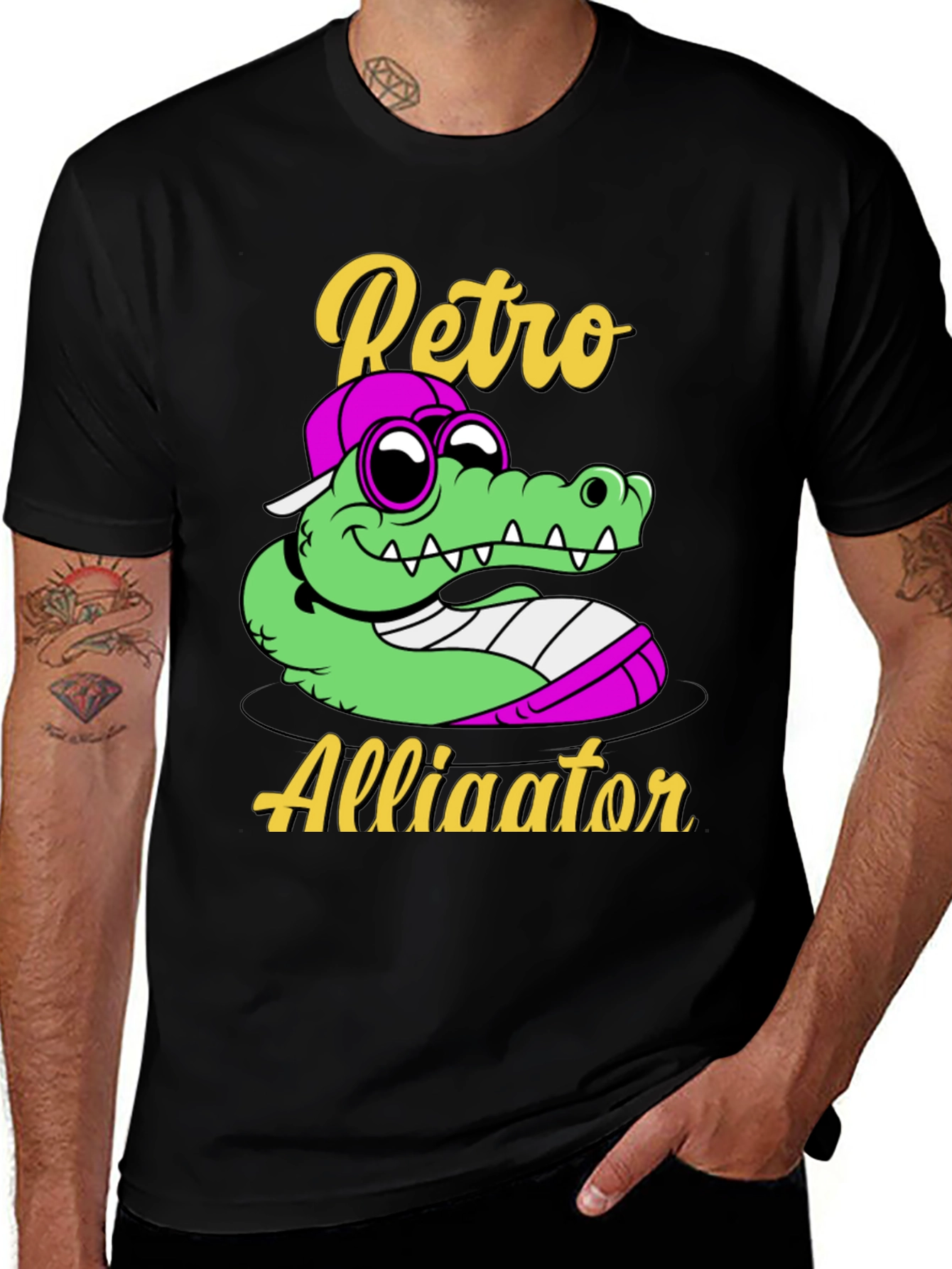 Variant 25 of Retro Alligator Graphic T-Shirt