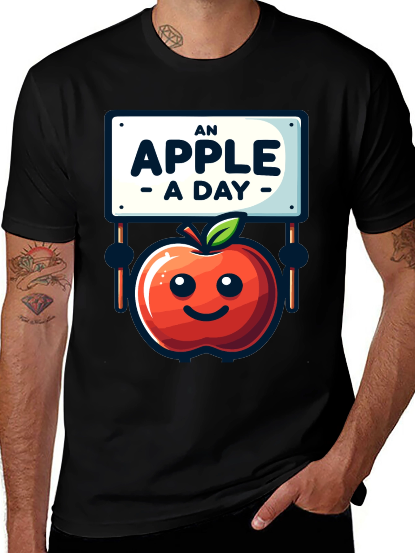 Variant 11 of An Apple A Day T-Shirt Funny Health Tee
