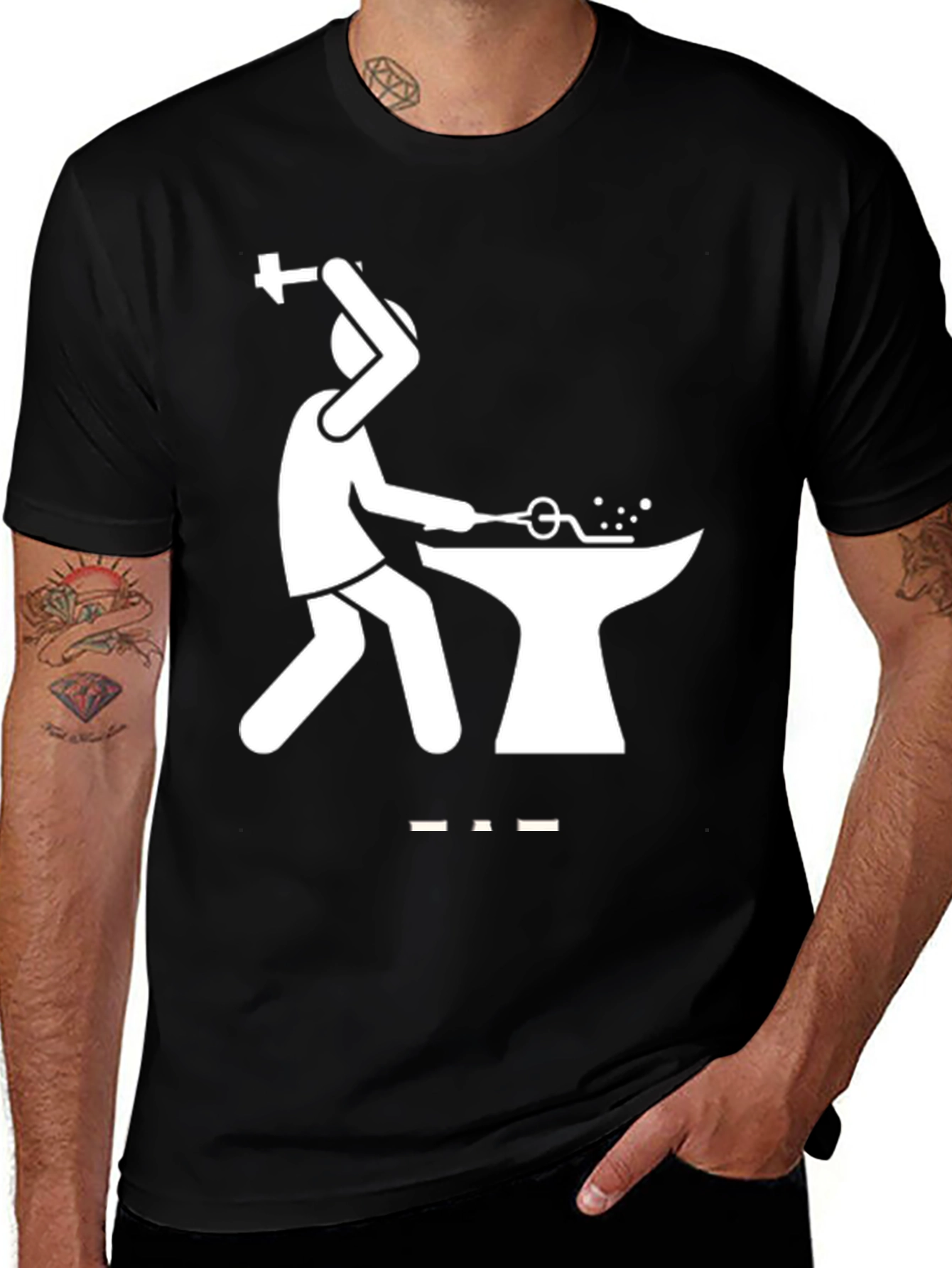 Variant 16 of Blacksmith Graphic Tee - Forging Iron Humor T-Shirt