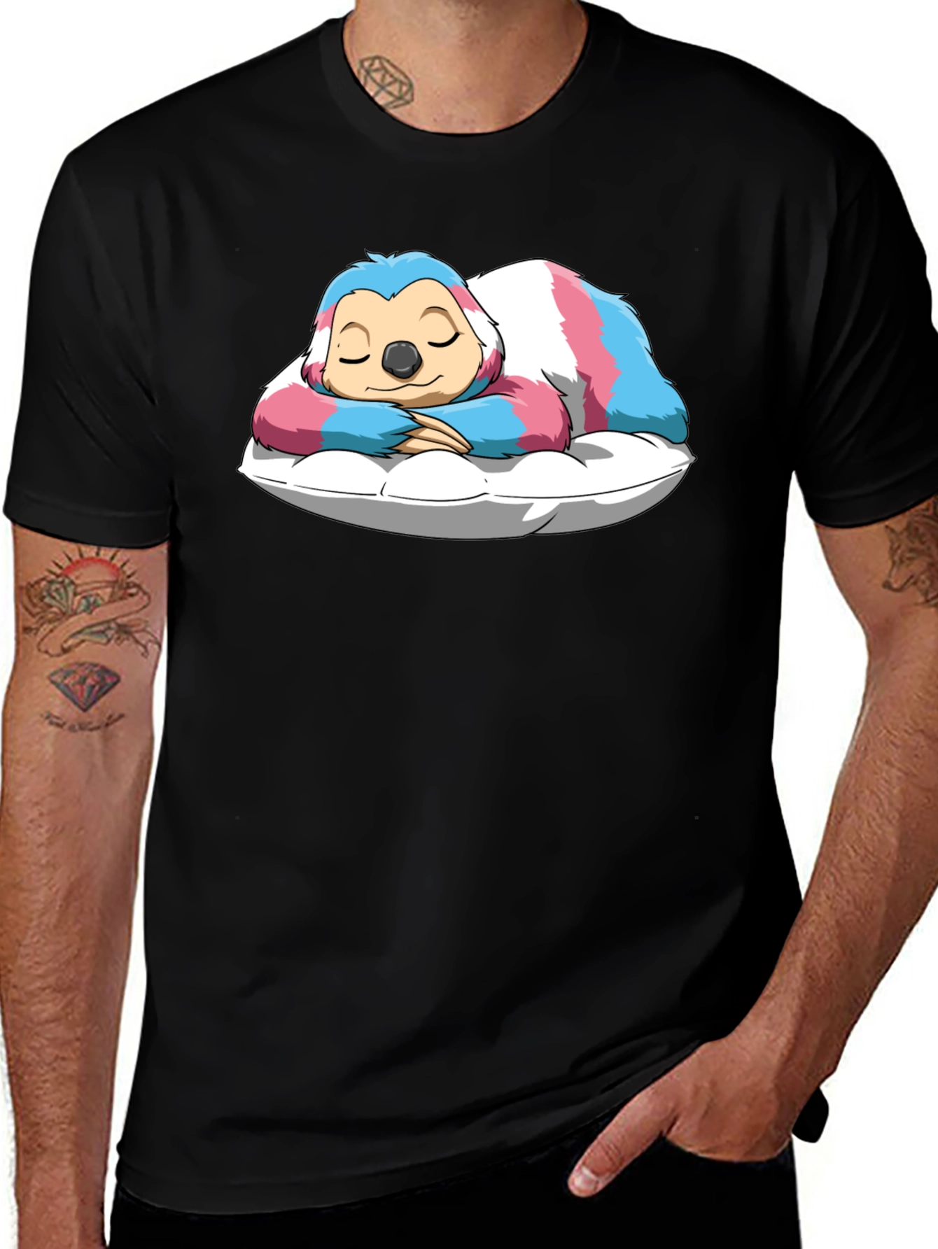 Variant 6 of Sloth Sleeping on Pillow T-Shirt