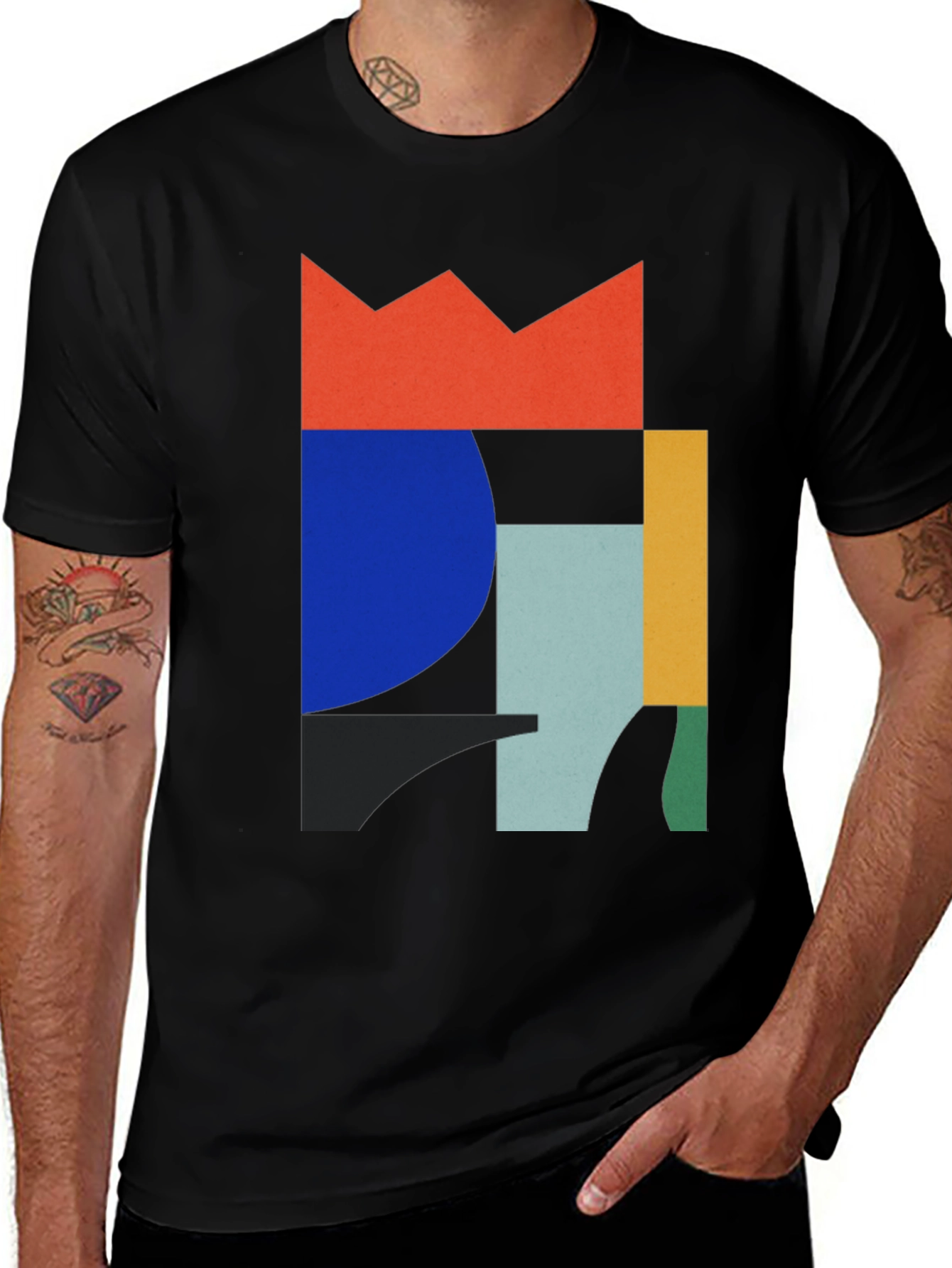 Variant 8 of Abstract Geometric Graphic Print T-Shirt