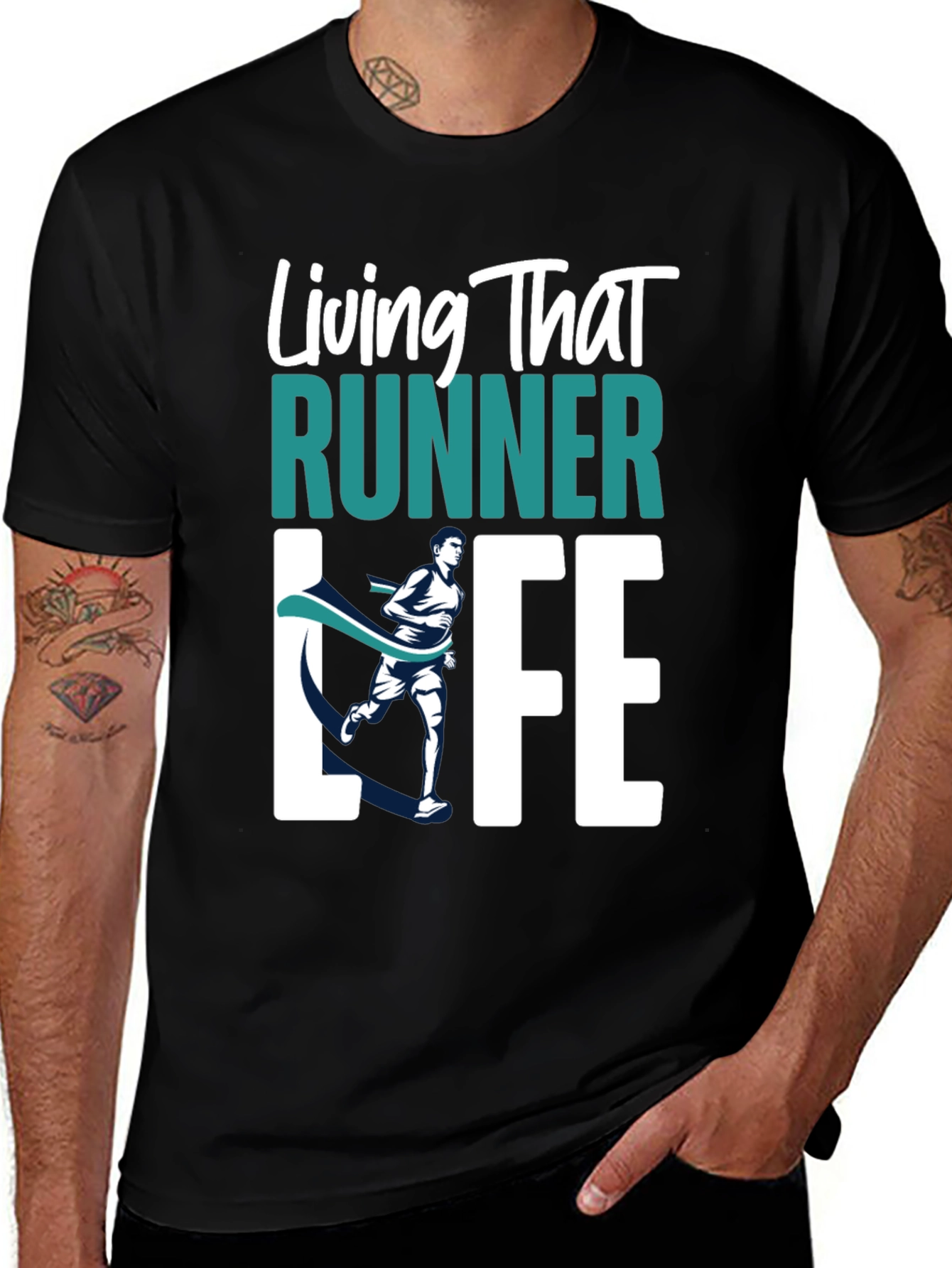 Variant 9 of Living That Runner Life Tee