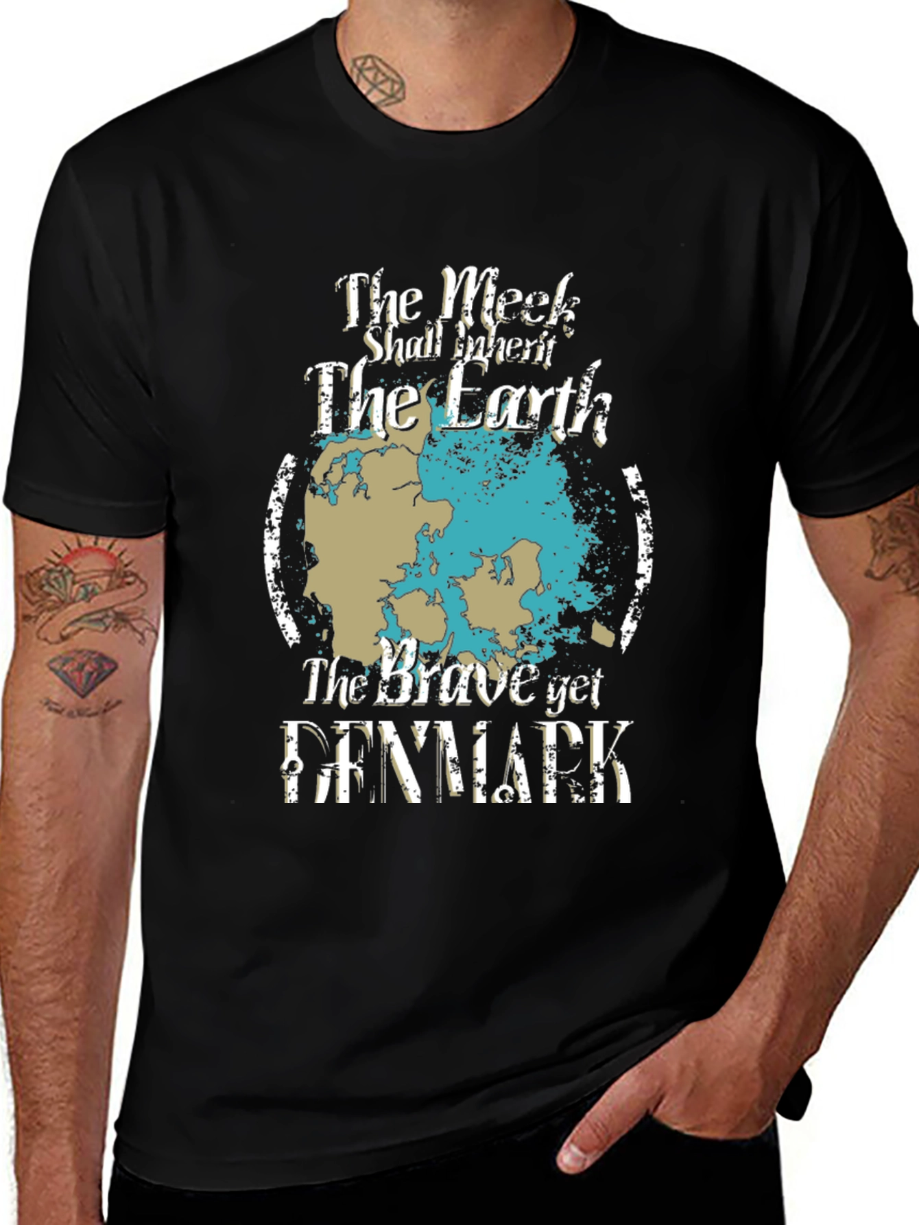Meek Shall Inherit Earth Denmark Graphic Tee