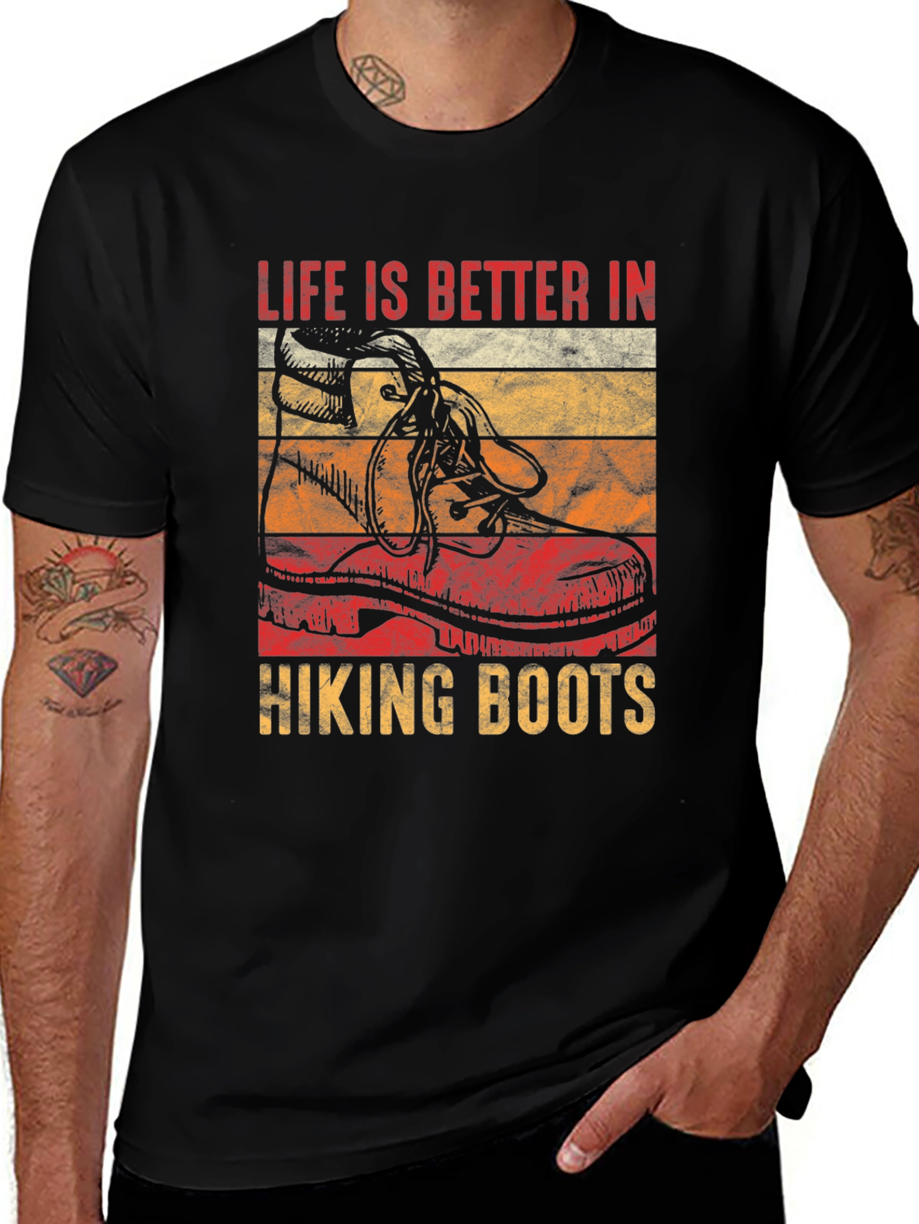 Variant 27 of Life is Better in Hiking Boots Graphic Tee