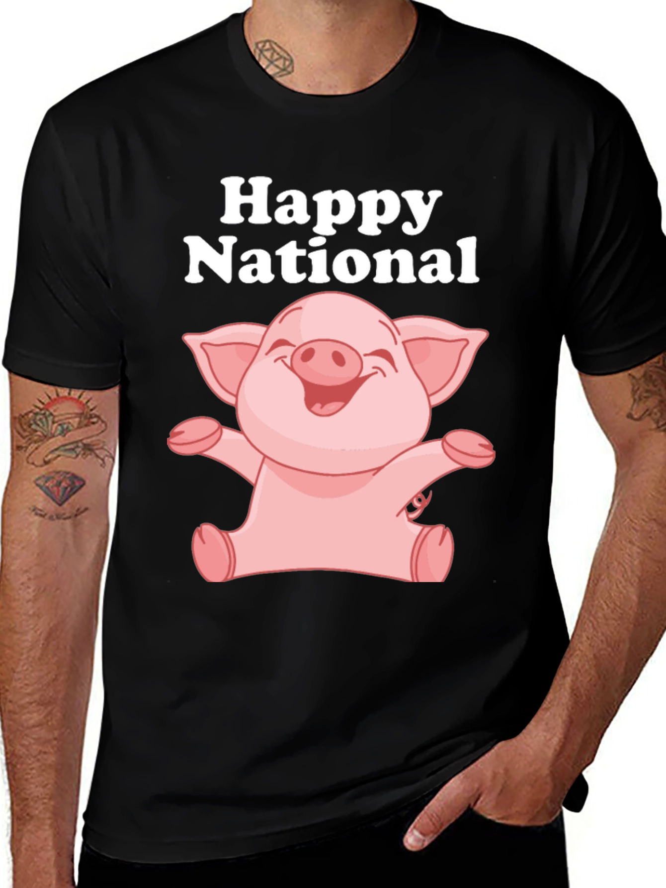 Variant 10 of Happy National Pig Day T-Shirt