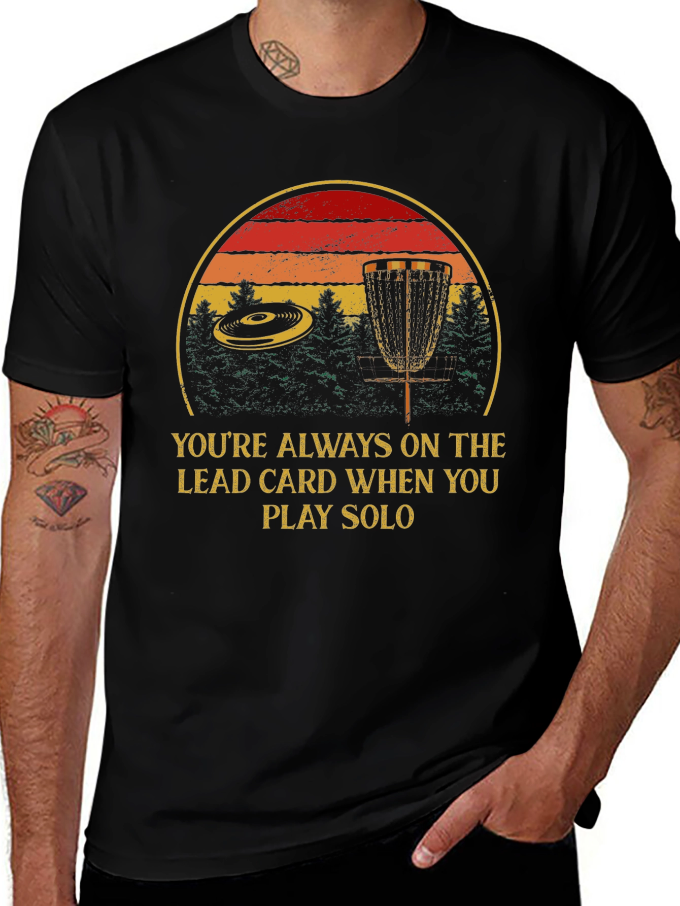 Variant 7 of Disc Golf Solo Player T-Shirt