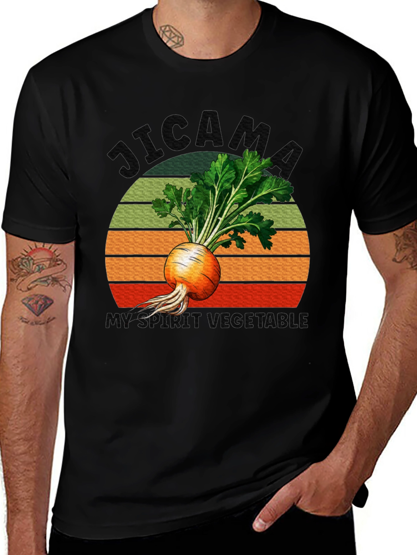Variant 16 of Jicama Save Earth Vegetable T-Shirt