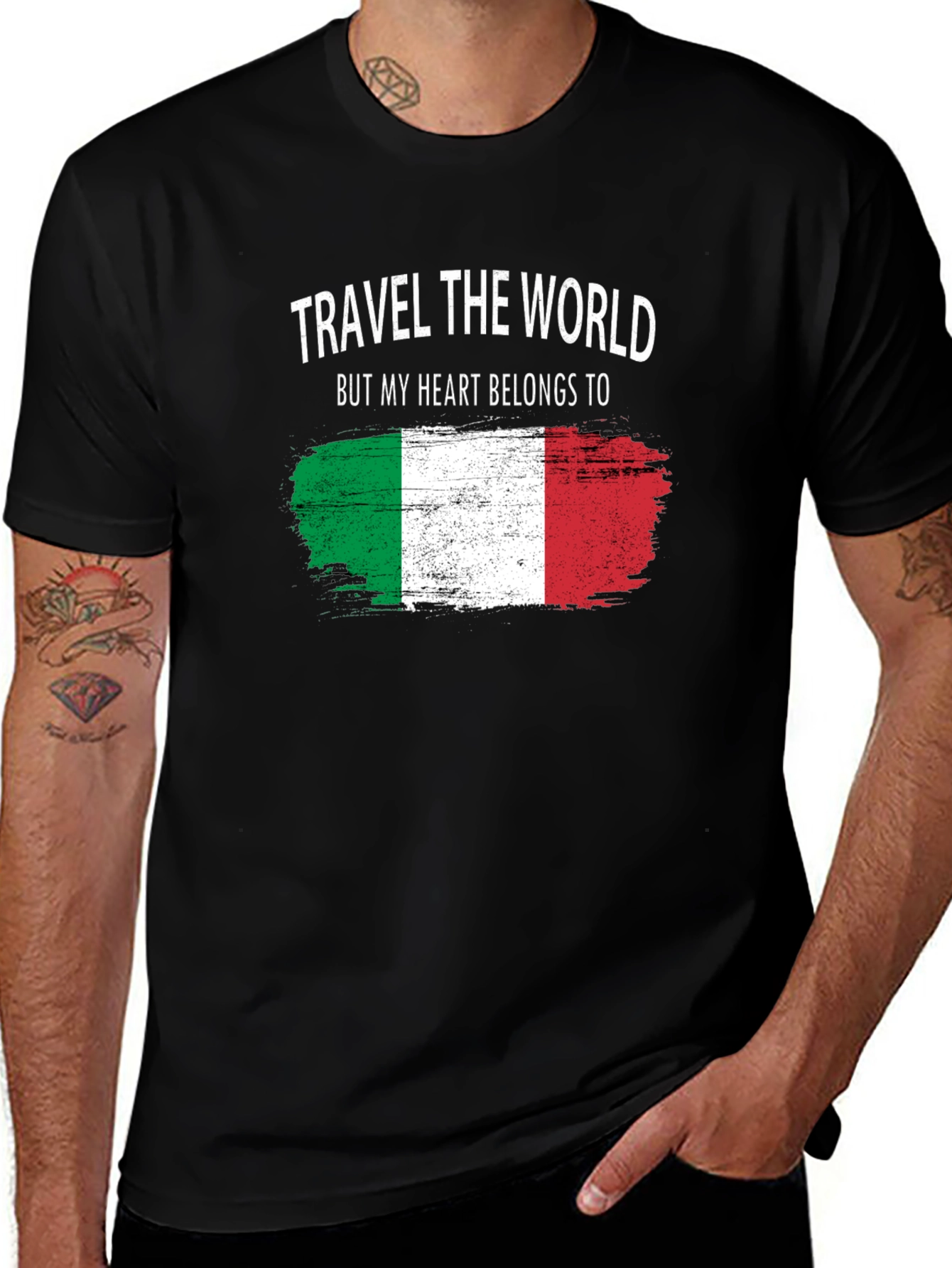Travel the World Italy Flag T-Shirt