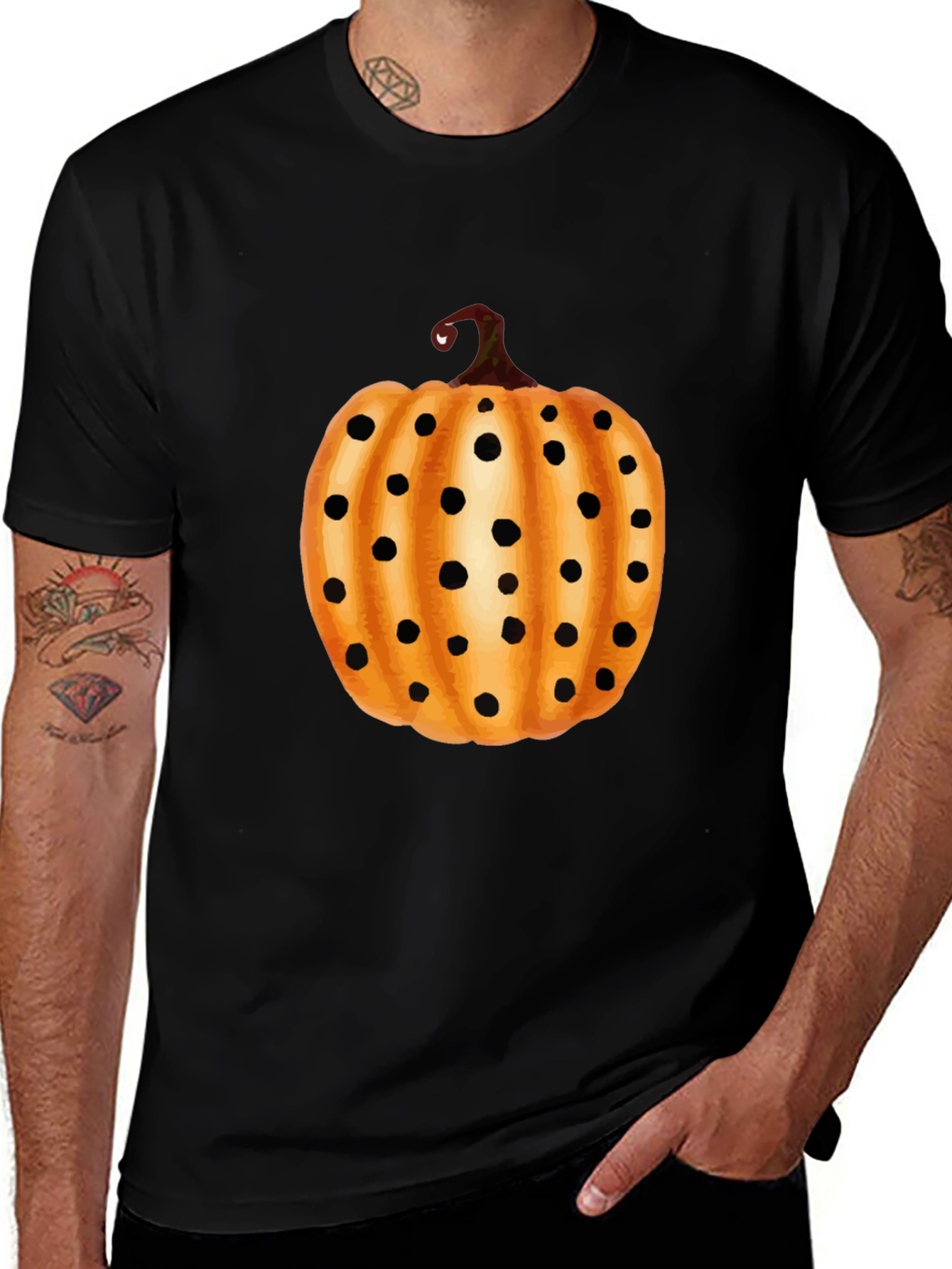 Pumpkin Polka Dot Halloween T-Shirt