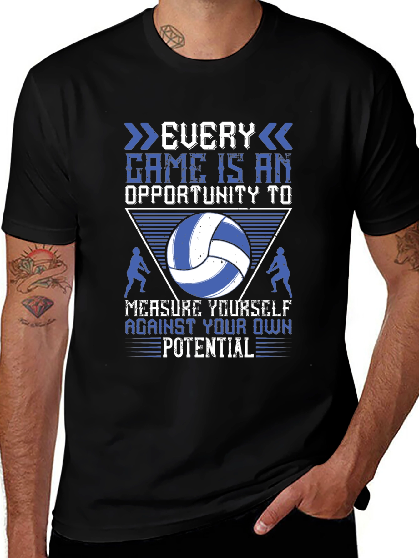 Variant 10 of Volleyball Graphic Tee: Every Game Opportunity