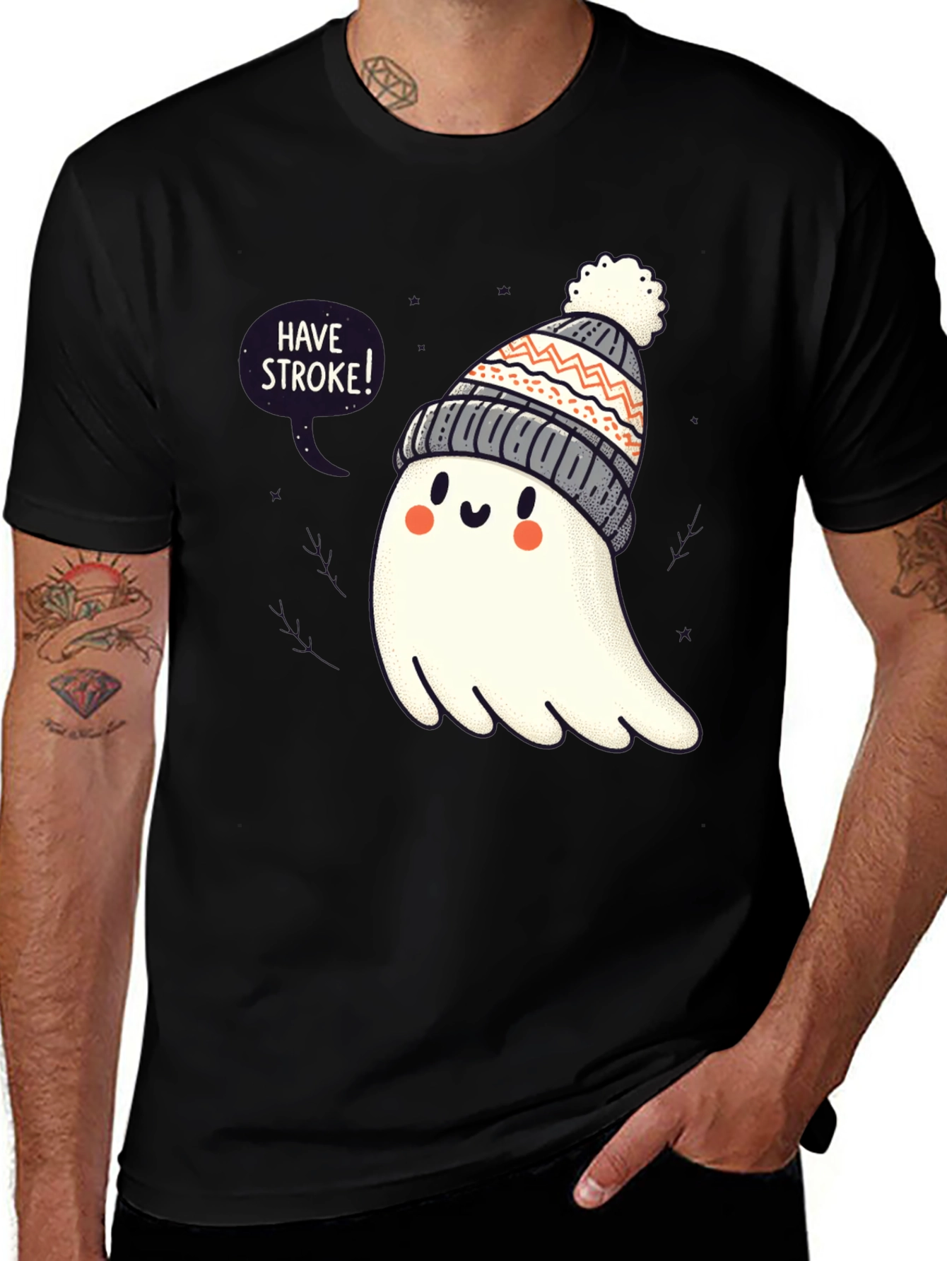 Variant 6 of Have Stroke! Ghost T-Shirt