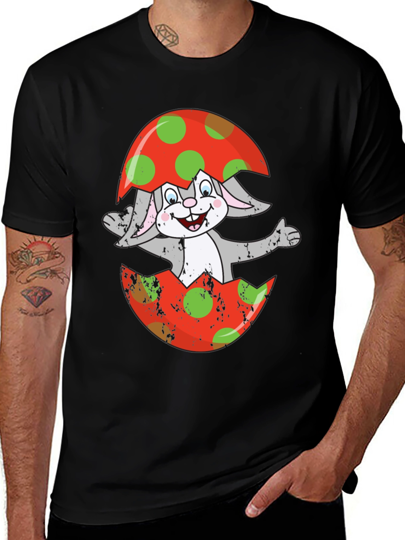 Variant 18 of Easter Bunny in Egg Graphic Tee