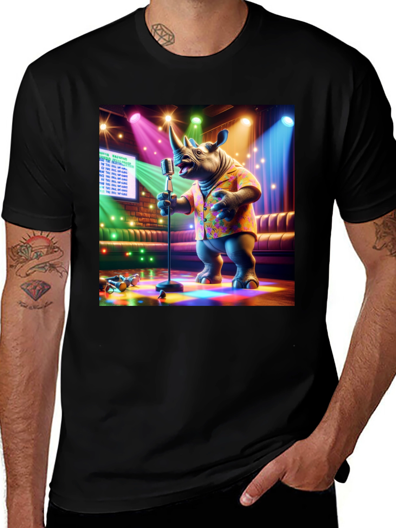 Variant 24 of Singing Rhino Graphic Tee