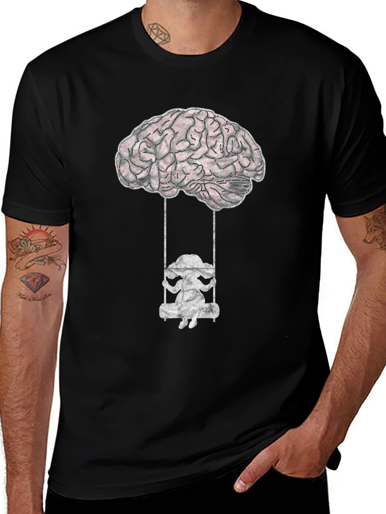 Variant 28 of Brain Swing Graphic Tee - Thoughtful & Unique