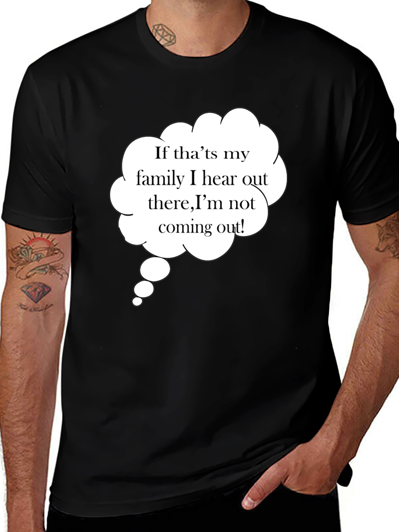 Variant 20 of Funny Family Introvert T-Shirt