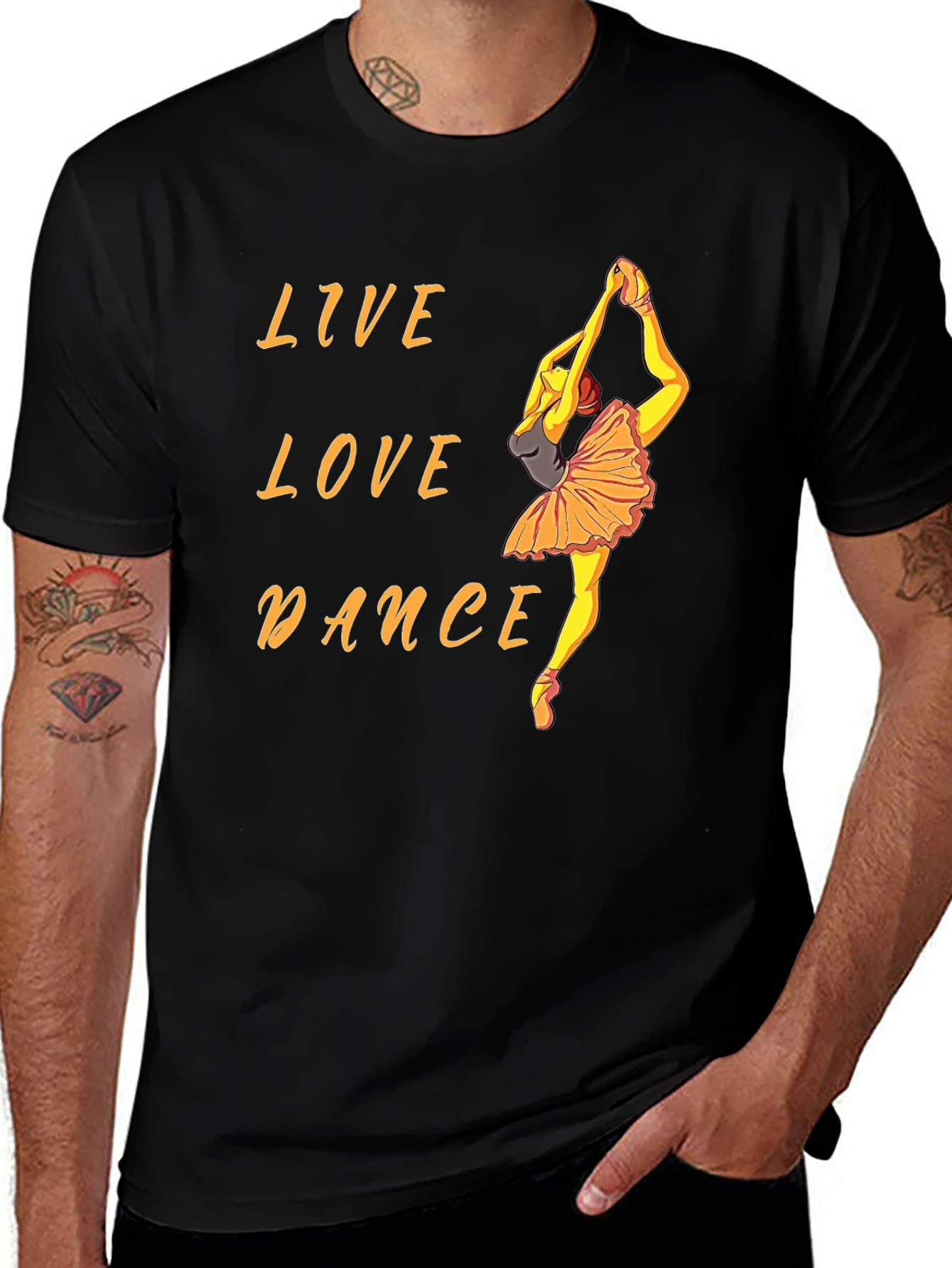Variant 9 of Live Love Dance Graphic Tee