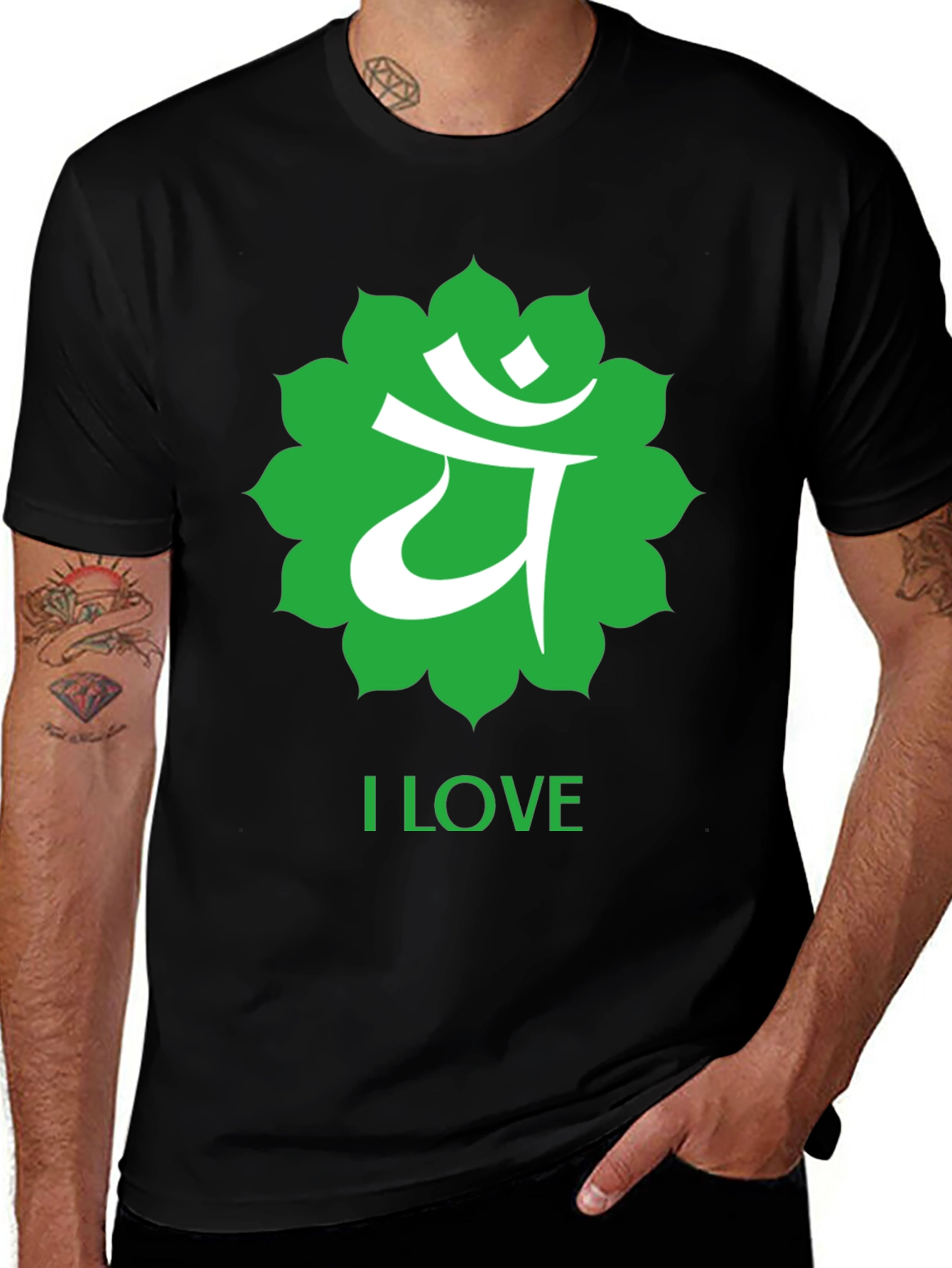 Variant 26 of I Love Anahata Chakra T-Shirt