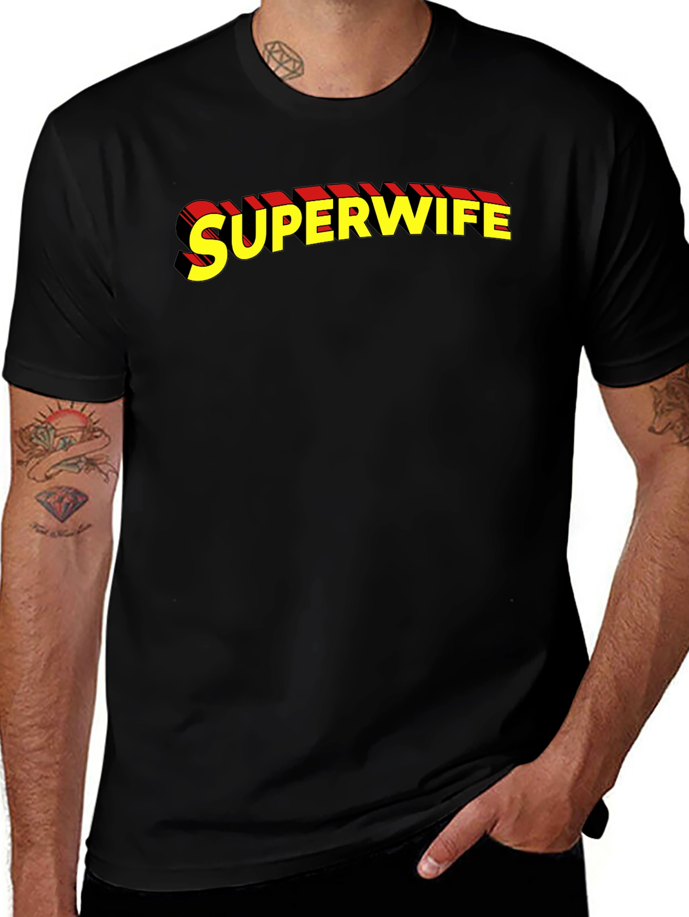 Variant 11 of Superwife Graphic T-Shirt - Novelty Tee