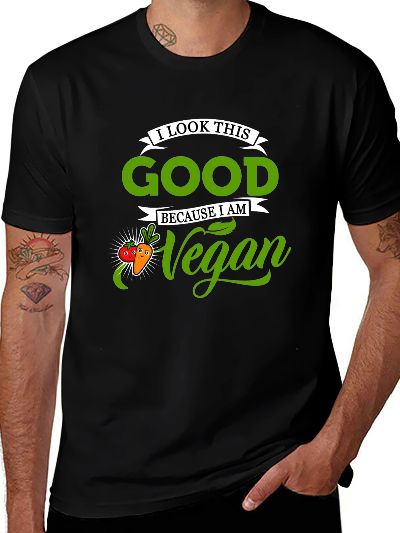 Variant 12 of Vegan Lifestyle Graphic T-Shirt