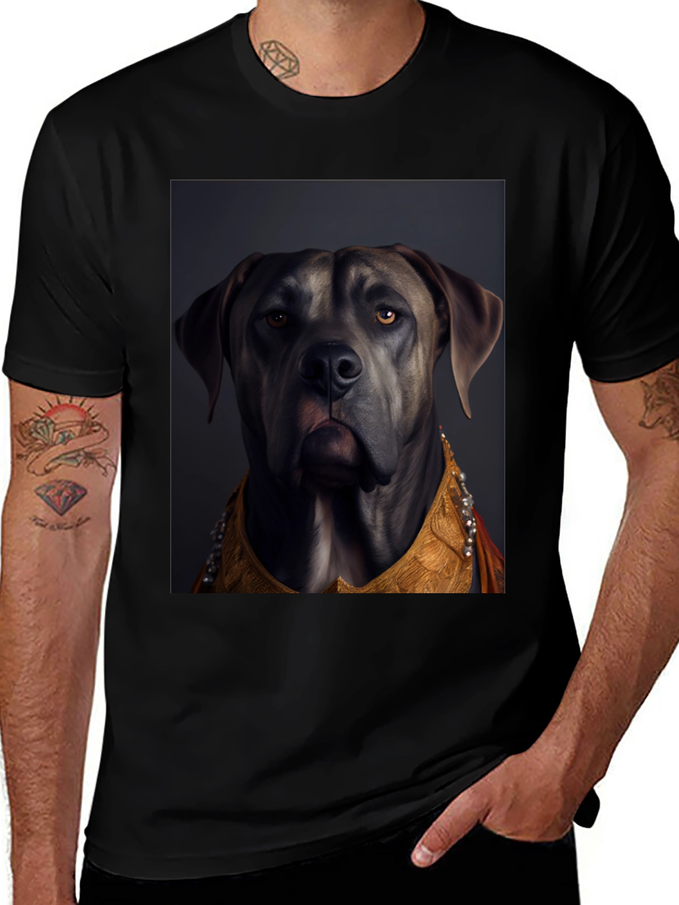 Variant 30 of Dog Portrait Graphic Tee - Stylish Canine Art