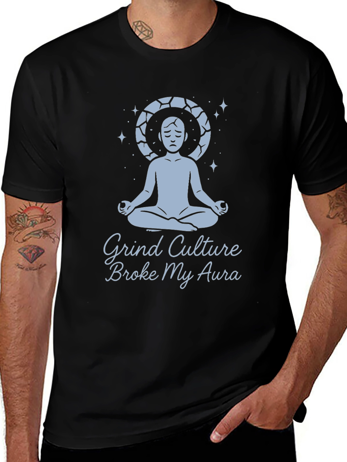 Variant 27 of Grind Culture Broke My Aura T-Shirt