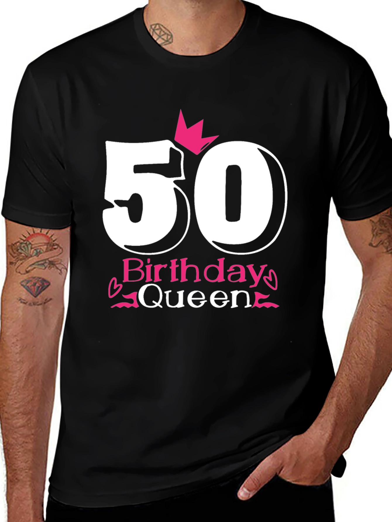 Variant 19 of 50th Birthday Queen Graphic Tee