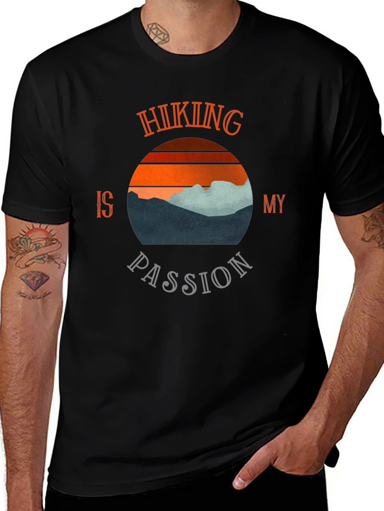 Variant 29 of Hiking Is My Passion Graphic Tee - Outdoor Adventure Shirt