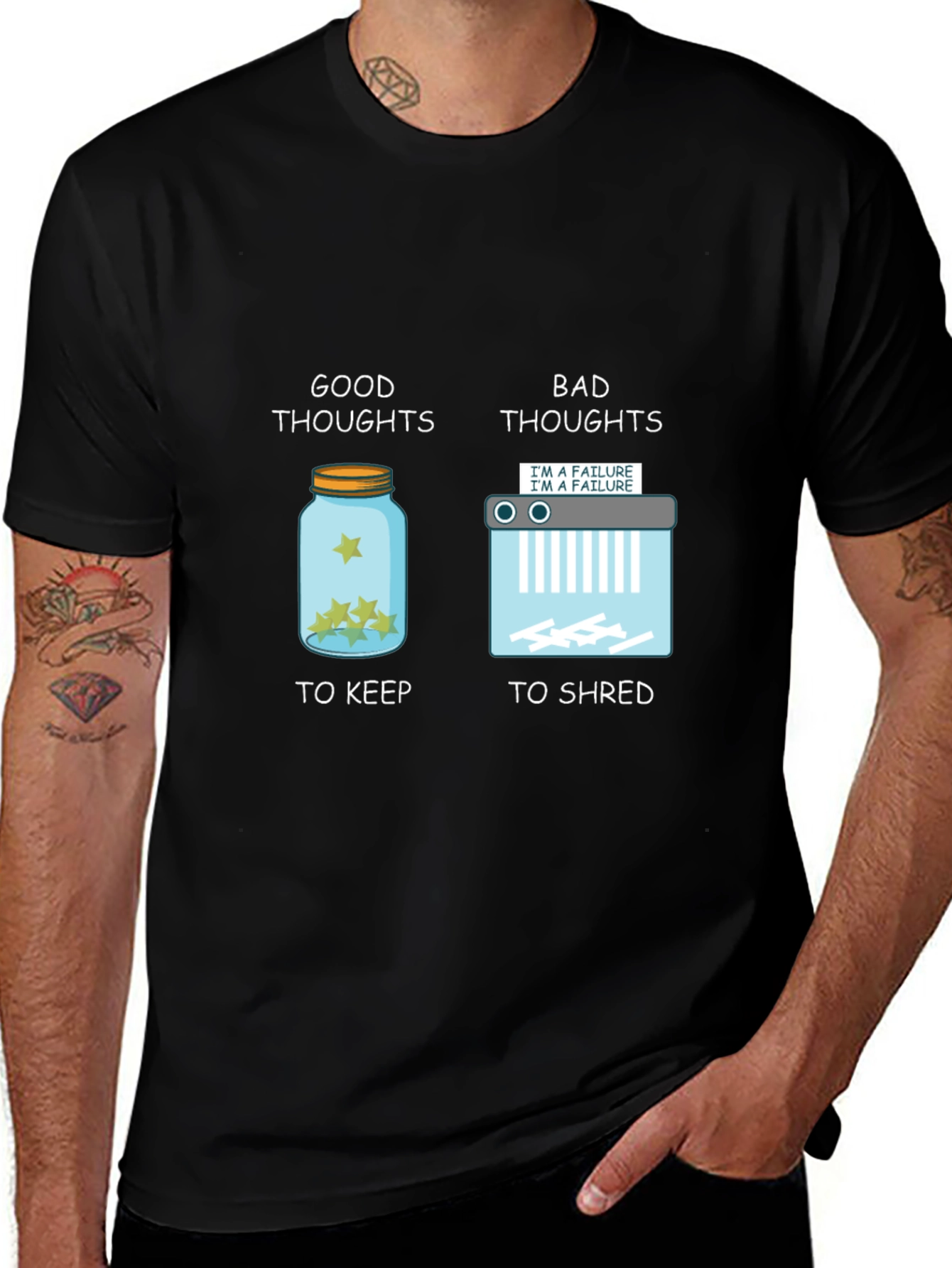 Variant 11 of Good Thoughts, Bad Thoughts Graphic T-Shirt