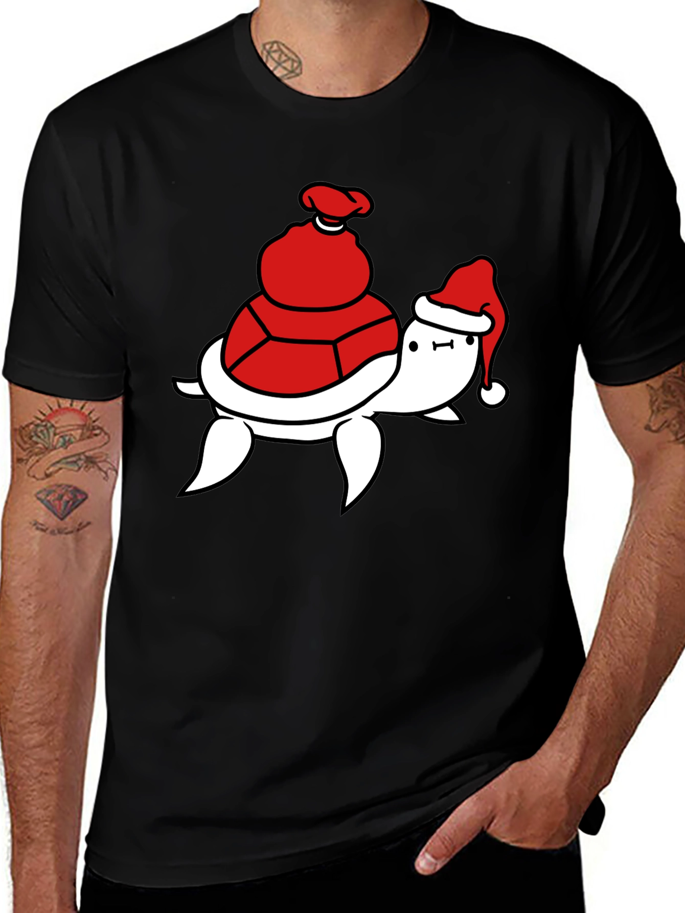 Variant 10 of Festive Turtle T-Shirt - Holiday Ready