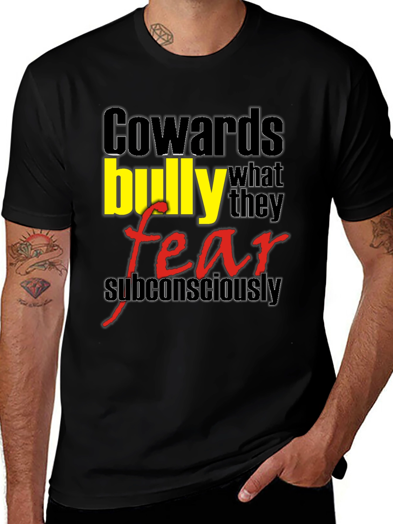 Variant 9 of Cowards Bully Fear T-Shirt