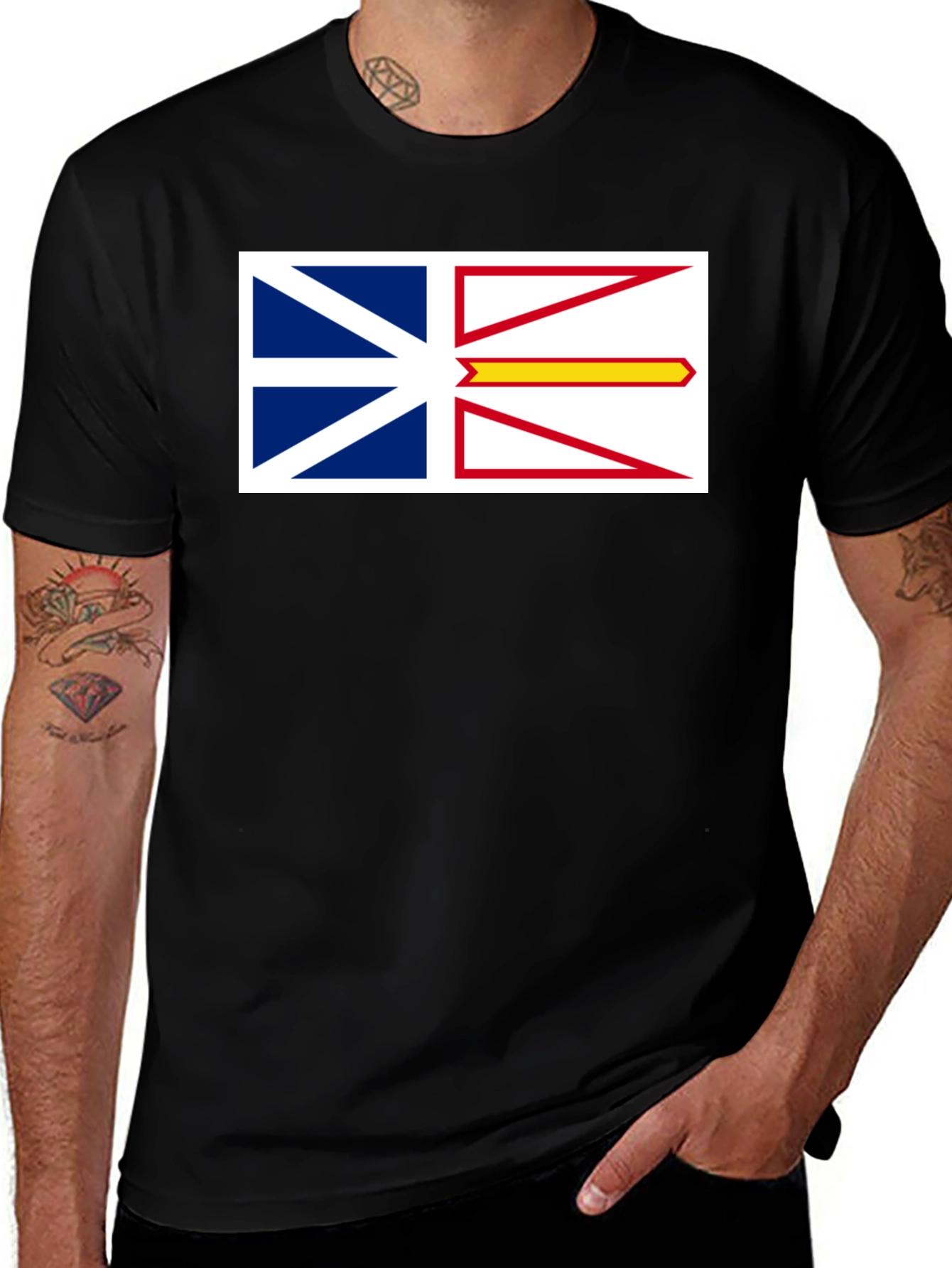 Newfoundland & Labrador Flag Graphic T-Shirt