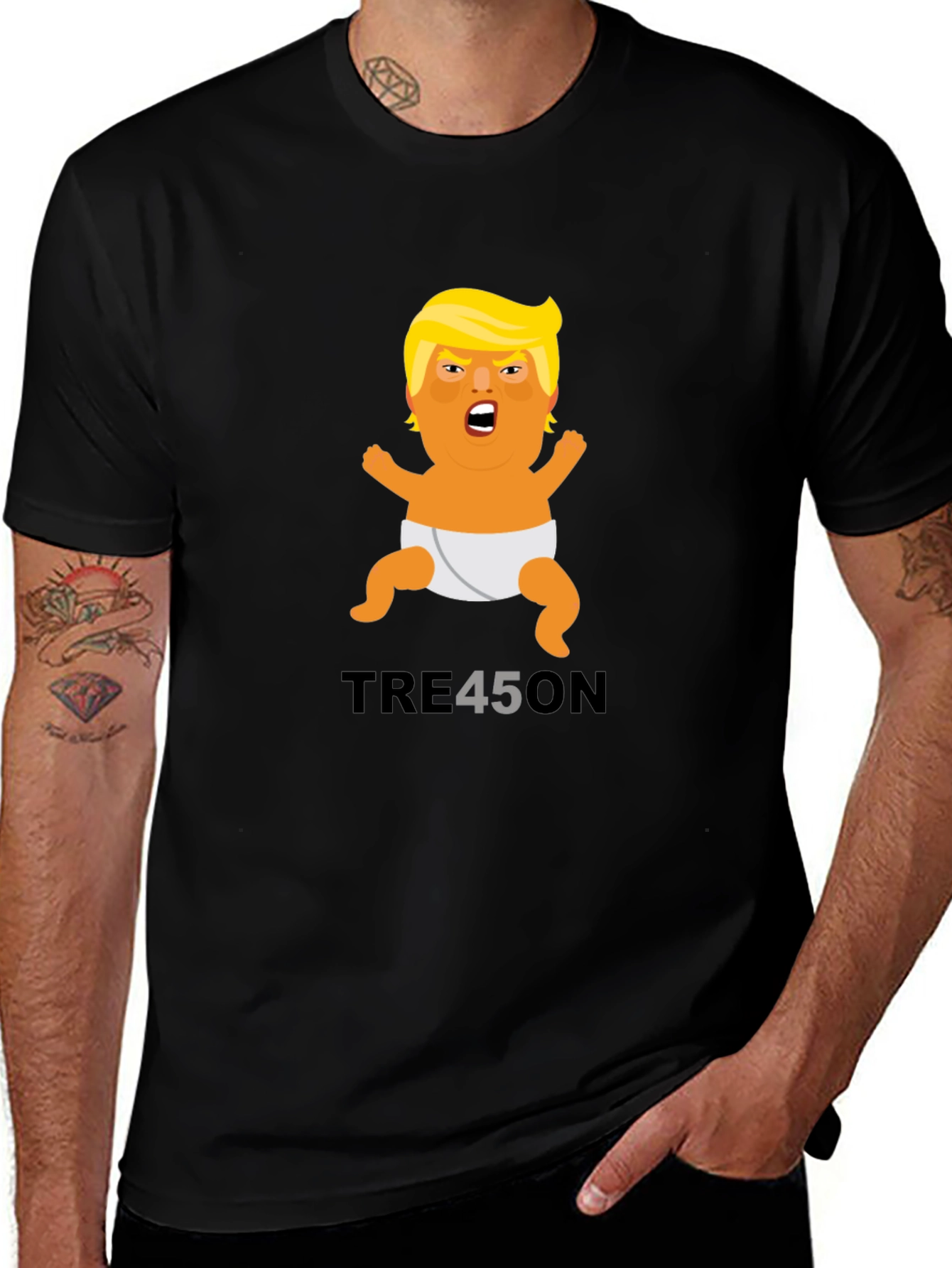 Variant 6 of Treason Baby Trump T-Shirt