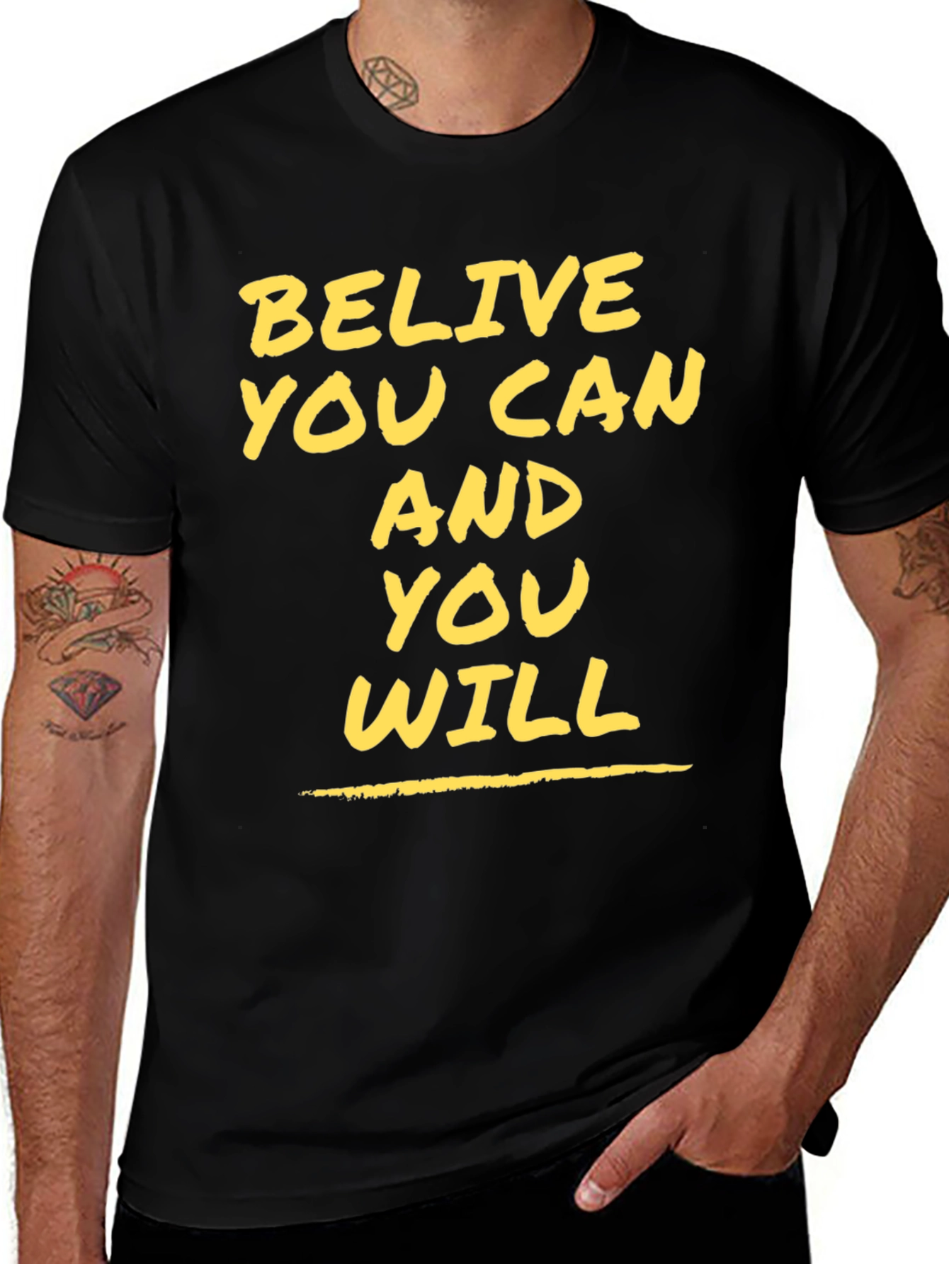 Variant 29 of Believe You Can Motivational Graphic Tee