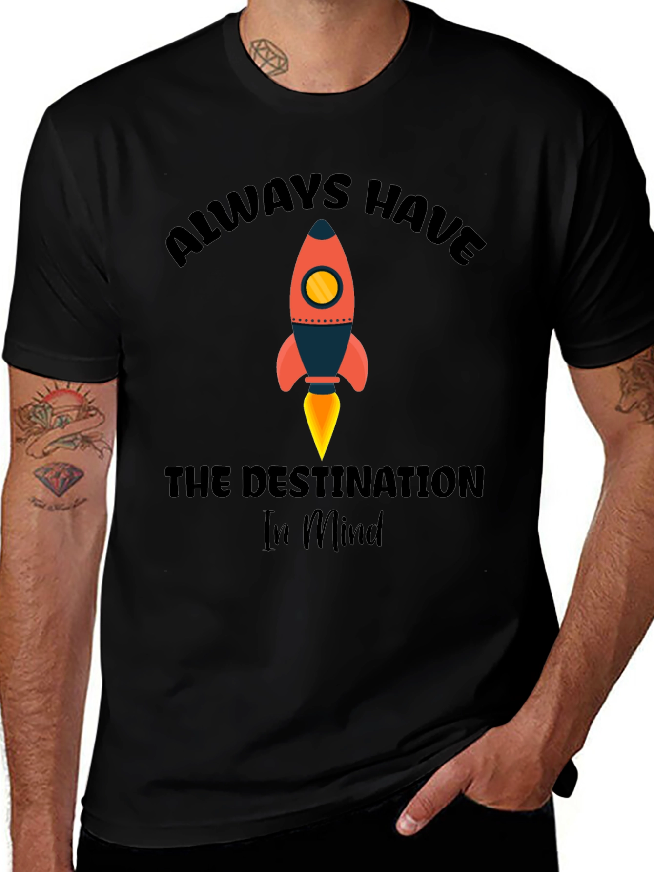 Black Always Have The Destination In Mind T-Shirt main image