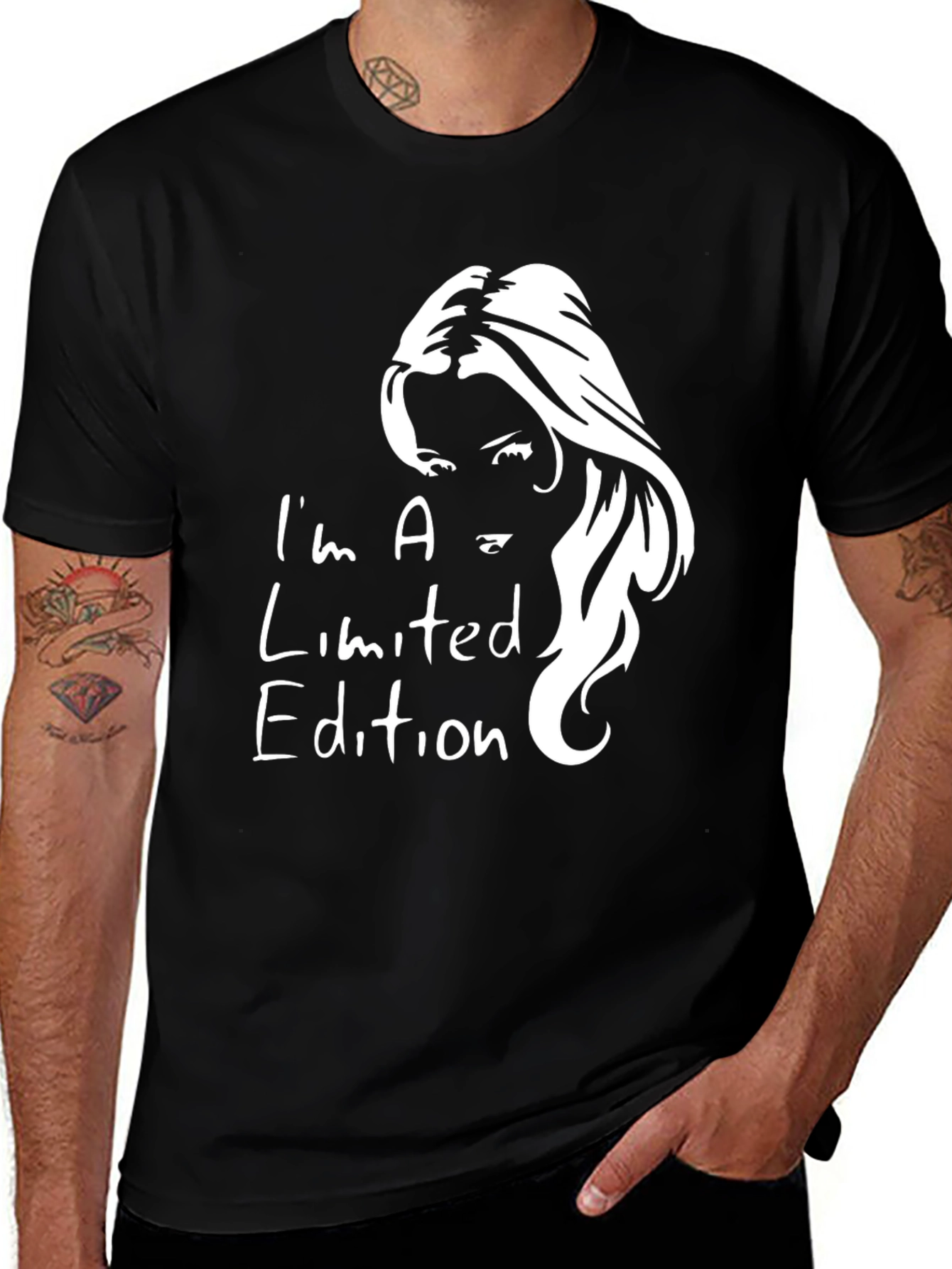 Variant 10 of Limited Edition Graphic Tee - Black