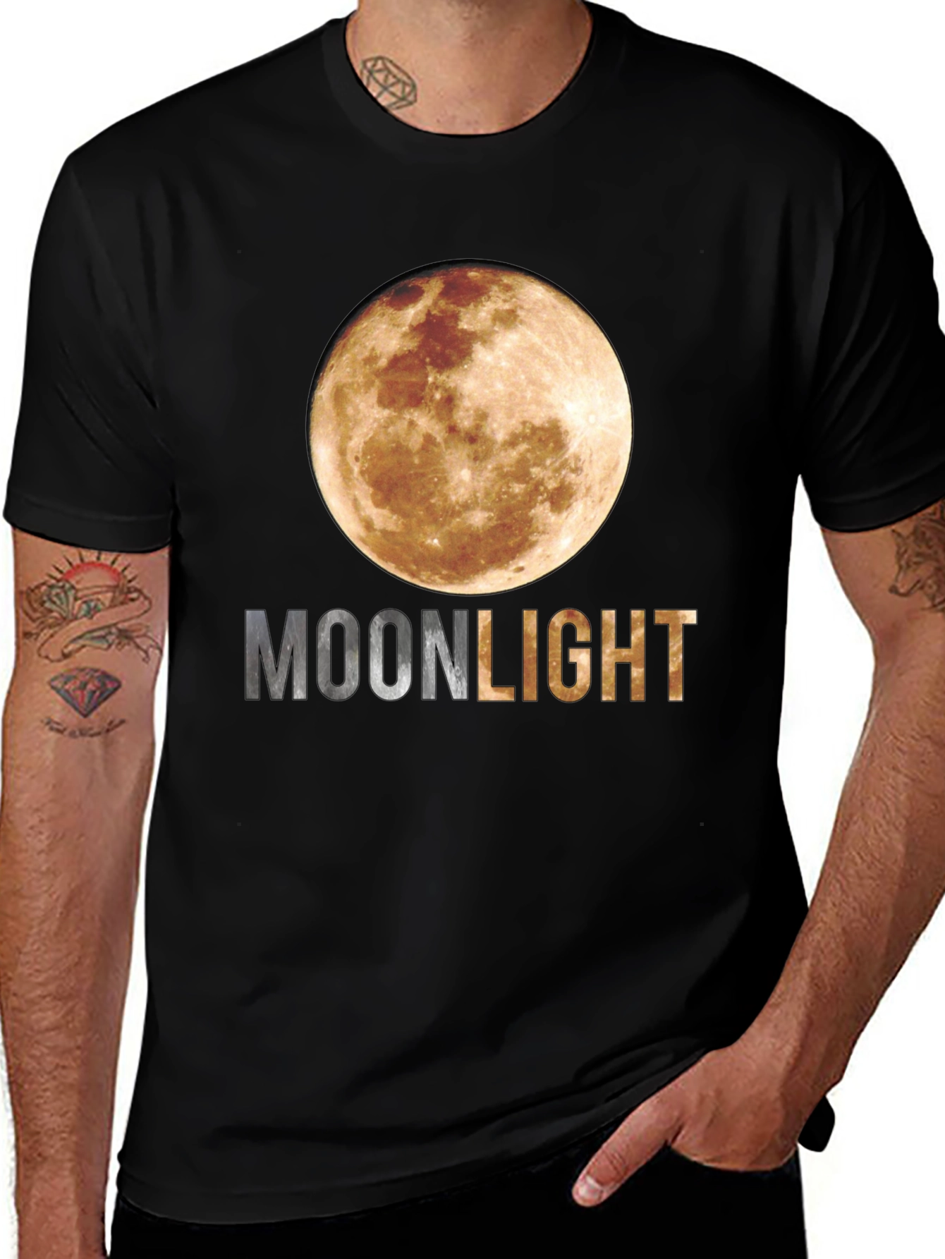 Variant 9 of Moonlight Graphic Print Tee