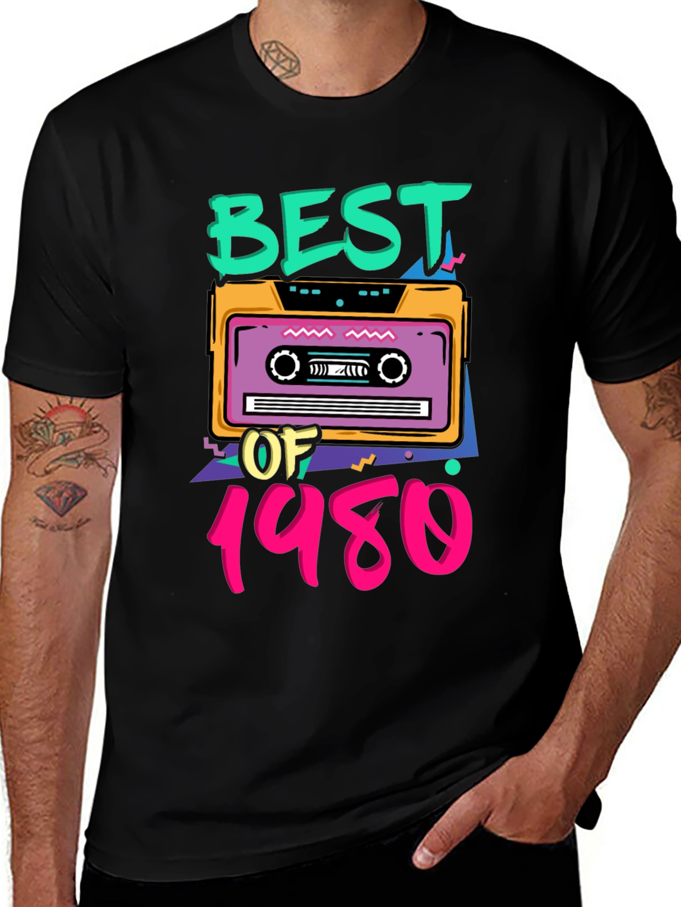 Variant 15 of Best of 1980s Cassette Tape Graphic Tee