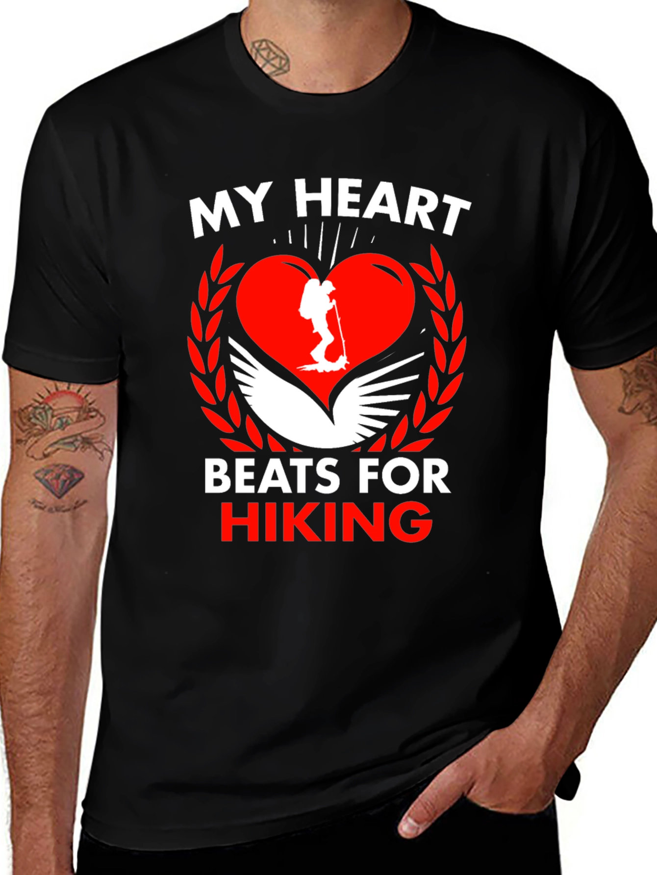 Variant 18 of My Heart Beats For Hiking T-Shirt