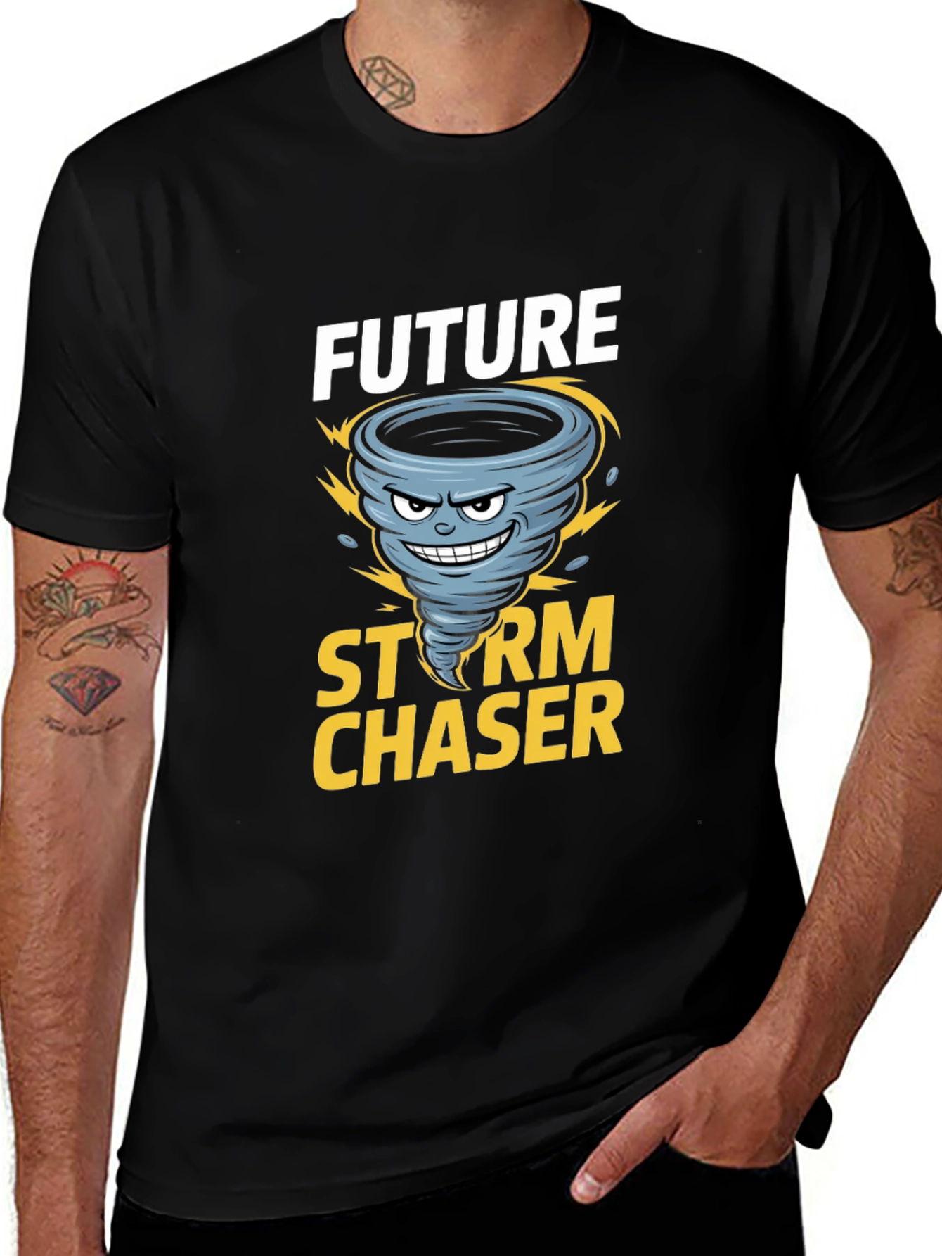 Variant 10 of Future Storm Chaser Black Graphic Tee