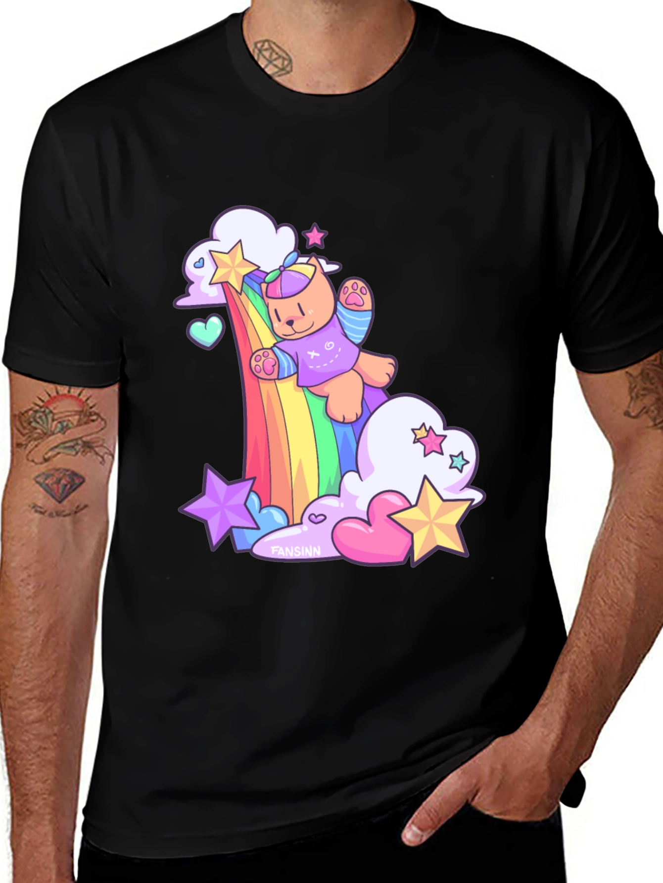 Variant 22 of Rainbow Teddy Bear T-Shirt