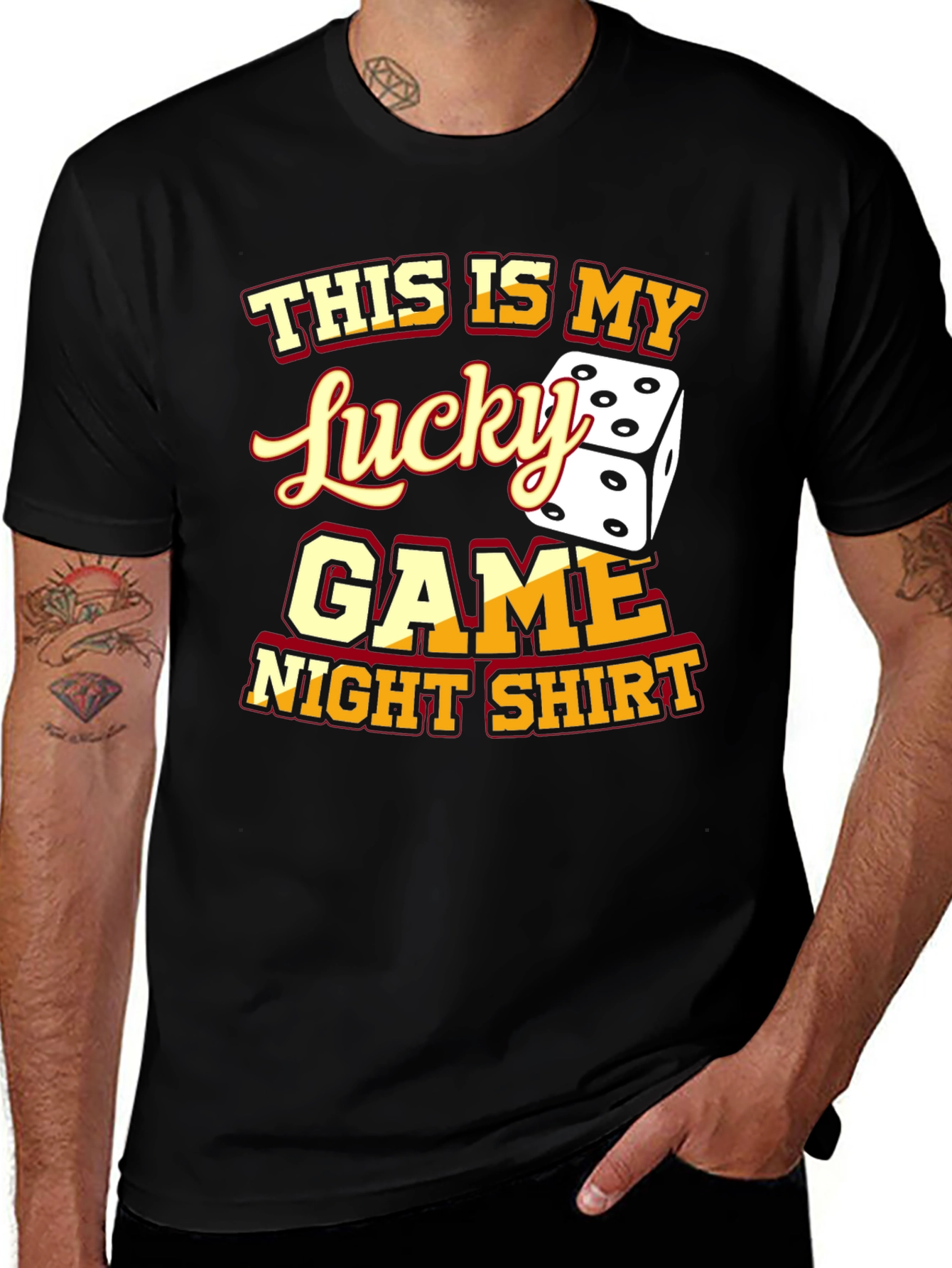 Variant 2 of Lucky Game Night Shirt - Fun Graphic Tee
