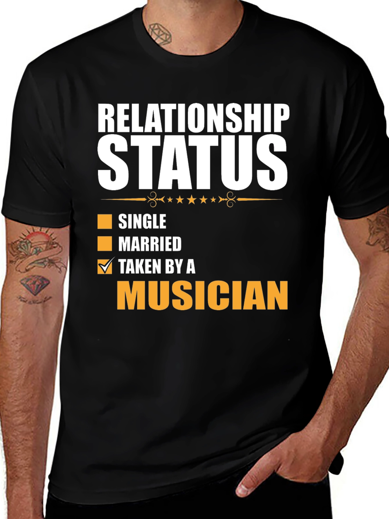 Variant 24 of Taken By A Musician Relationship Status T-Shirt