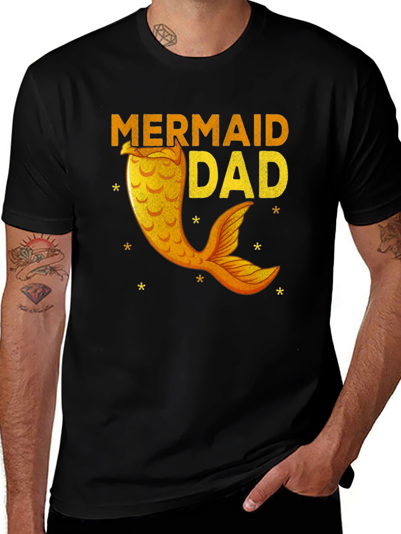 Variant 12 of Mermaid Dad T-Shirt Funny Father's Day